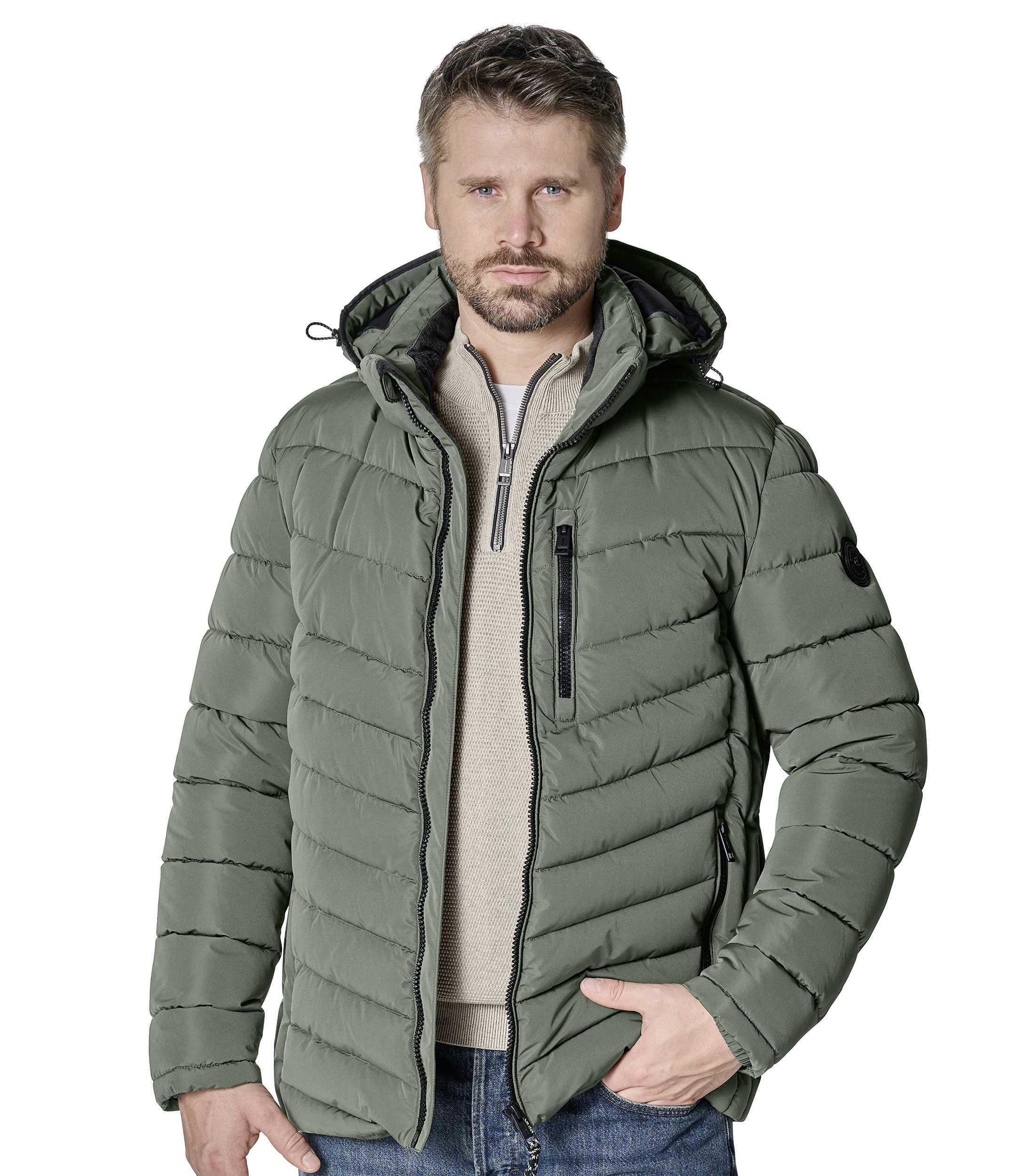 Steppjacke CASAMODA Steppjacke mit Kapuze uni