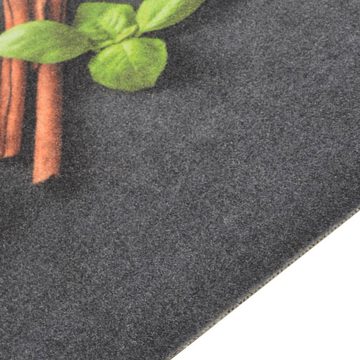 Fußmatte Küchenteppich Waschbar Gewürze 60x180 cm Samt, furnicato, Rechteckig