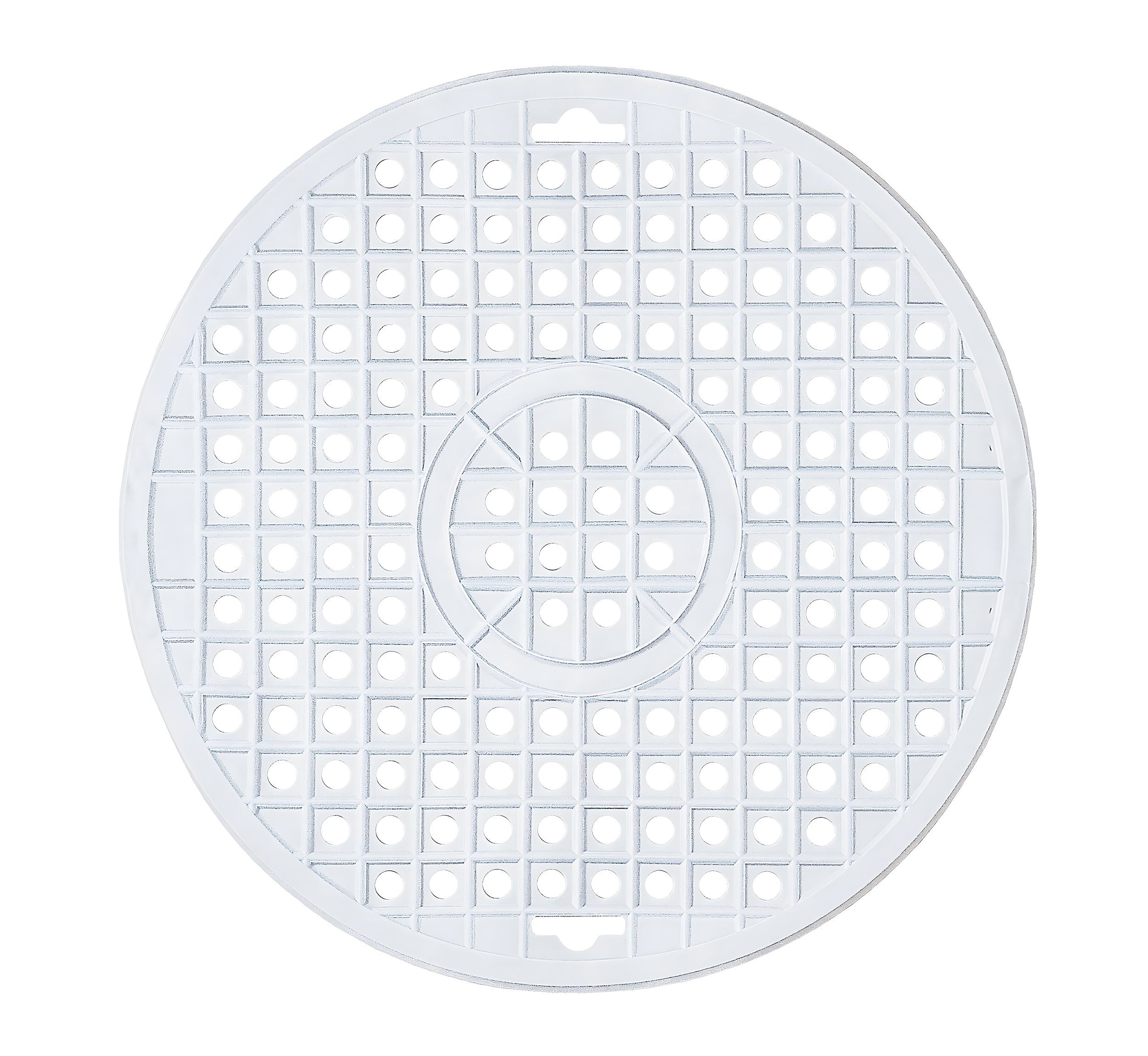 KINVARA Abtropfmatte SPÜLBECKEN EINLAGE Ø31cm rund Spülbeckenmatte Spülmatte 131 (Weiss), Spülbeckeneinlage Abtropfmatte Matte
