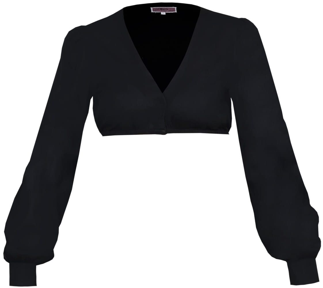 MarJo Dirndlbluse Dirndlbluse Thurnau schwarz