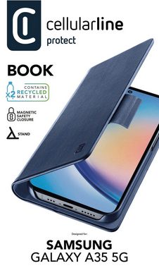 Cellularline Handyhülle Book Case für Samsung Galaxy A35 5G, Backcover, Schutzhülle, Handyschutzhülle, Case, Schutzcase, stoßfest