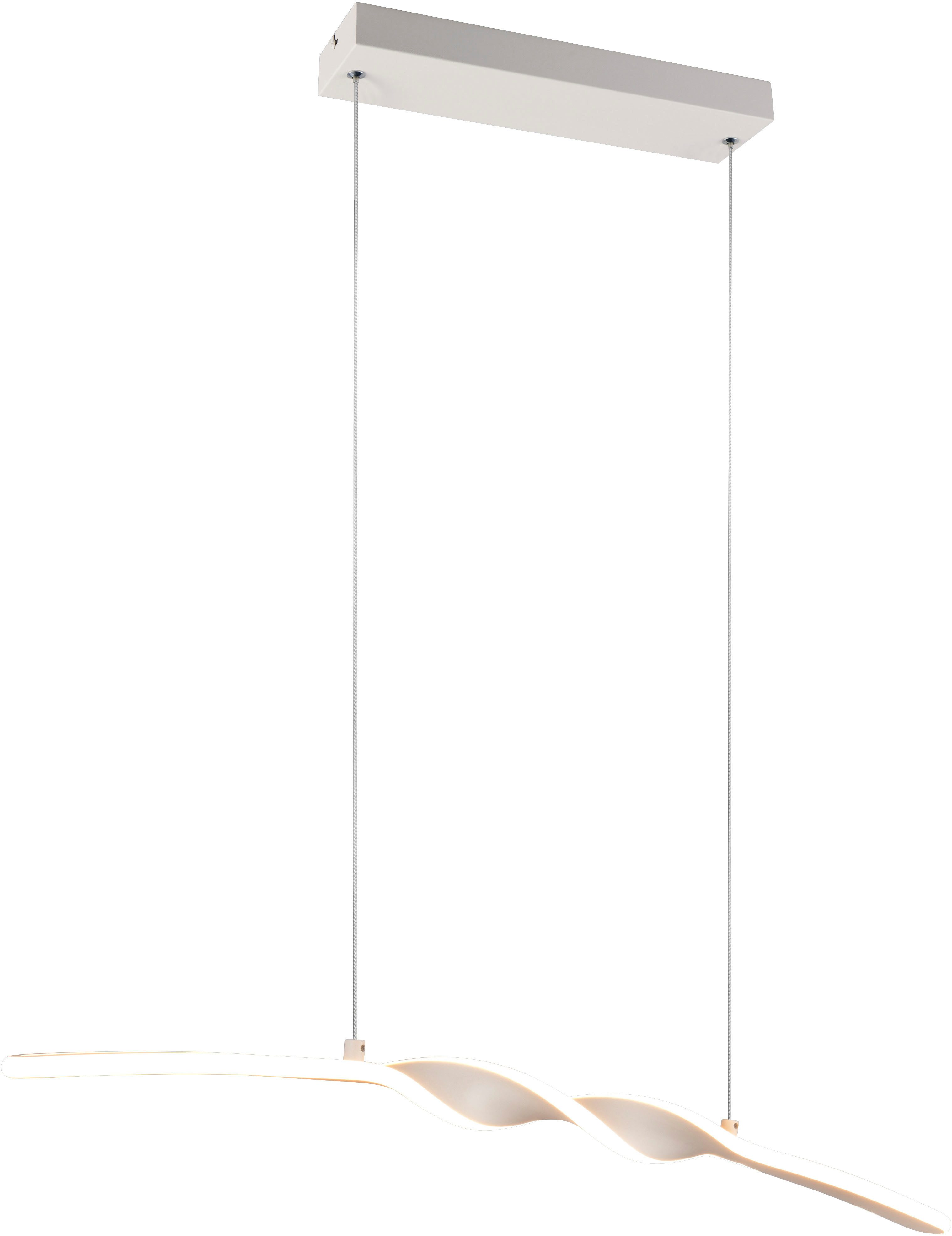 OTTO home LED Pendelleuchte ADELLA, LED Hängelampe 20W 2500 Lumen CCT 2700-6500K Lichtfarbe, CCT - über Fernbedienung, Dimmfunktion, Memoryfunktion, Nachtlichtfunktion, mehrere Helligkeitsstufen, LED fest integriert, warmweiß - kaltweiß, Fernbedienung, dimmbar, Nachtlicht Memoryfunktion, Metall warm grey