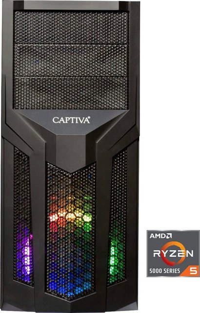 CAPTIVA G15AG 21V1 Gaming-PC (AMD Ryzen 5 5600X, GeForce RTX 3060 Ti, 16 GB RAM, 1000 GB SSD, Luftkühlung)
