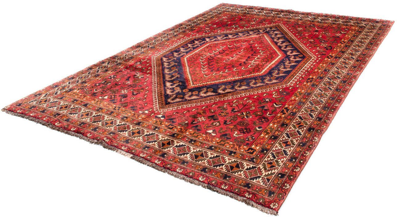 Wollteppich Shiraz Medaillon Rosso 298 x 207 cm, morgenland, rechteckig, Höhe: 10 mm, Unikat mit Zertifikat