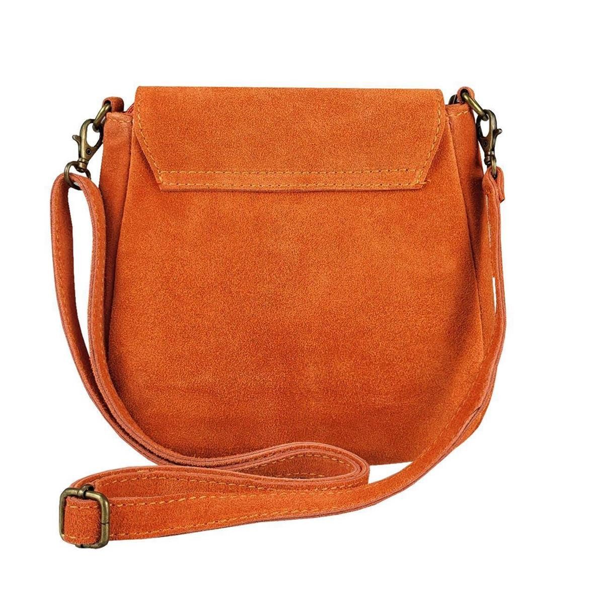 ITALYSHOP24 Schultertasche Made in Italy Damen Leder Tasche CrossOver, als Schultertasche, CrossBody, Umhängetasche tragbar