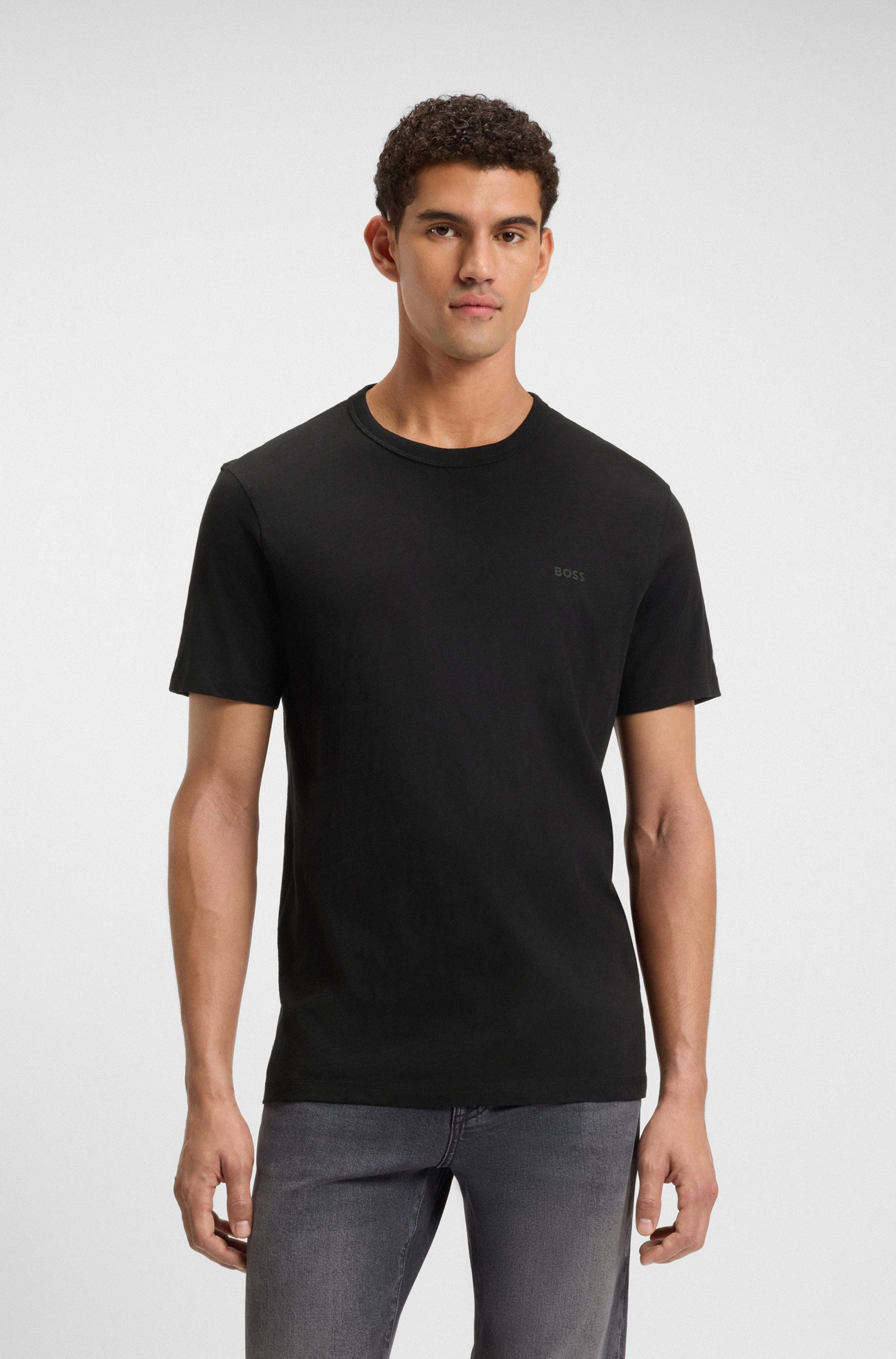 BOSS ORANGE T-Shirt Tegood Rundhalsausschnitt, Regular Fit, Logoschriftzug