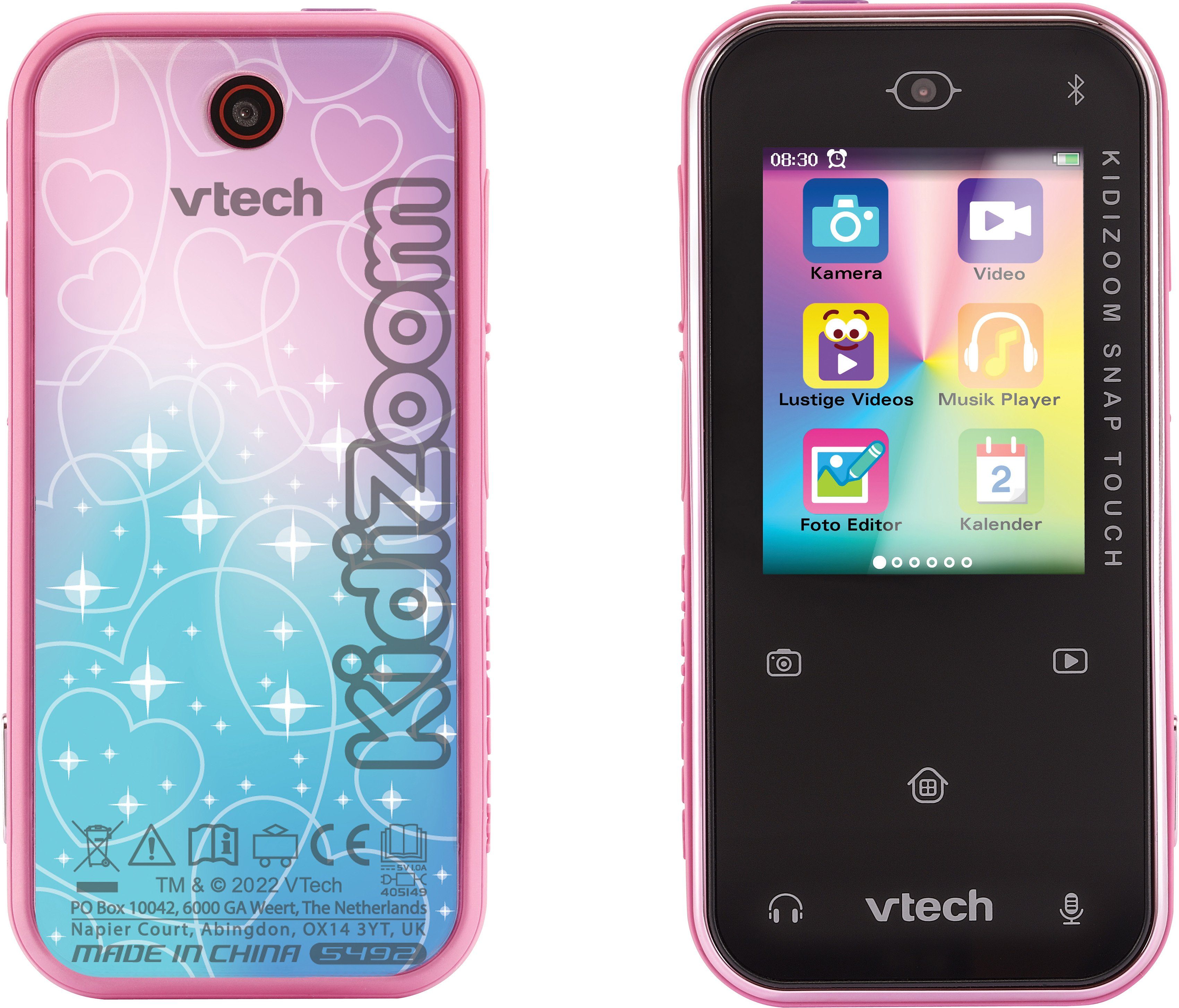 Vtech® KidiZoom Snap Touch pink Kinderkamera (im coolen Smartphone-Format)