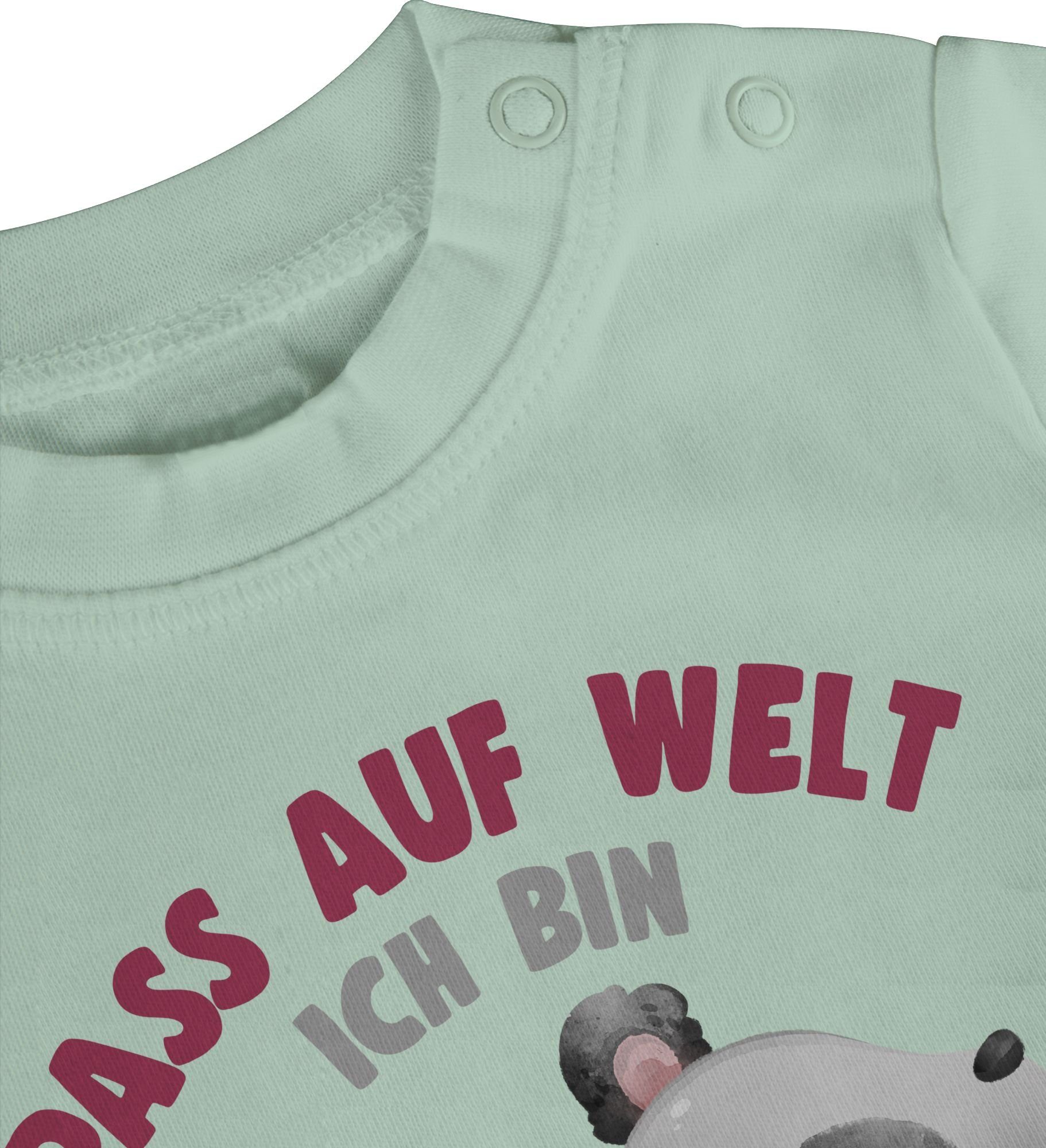 ich Shirtracer mit 1 auf T-Shirt Mintgrün Pass Geburtstag Panda eins Welt 1. bin