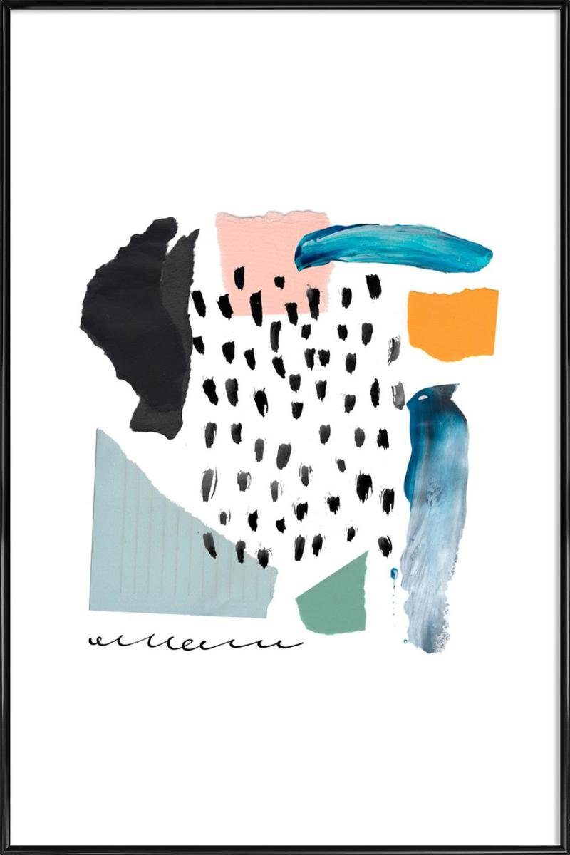 Poster Juniqe mit Rand Poster einem 1 Pure weißen cm Fine-Art-Print Kunststoffrahmen, Galeriequalität St), breiten, (1 mit in