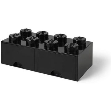Room Copenhagen Aufbewahrungsbox LEGO® Storage Brick 8 (1x Aufbewahrungsstein mit 2 Schubladen, 1 St., 8 Noppen 50 x 25 x 18 cm), Baustein stapelbar