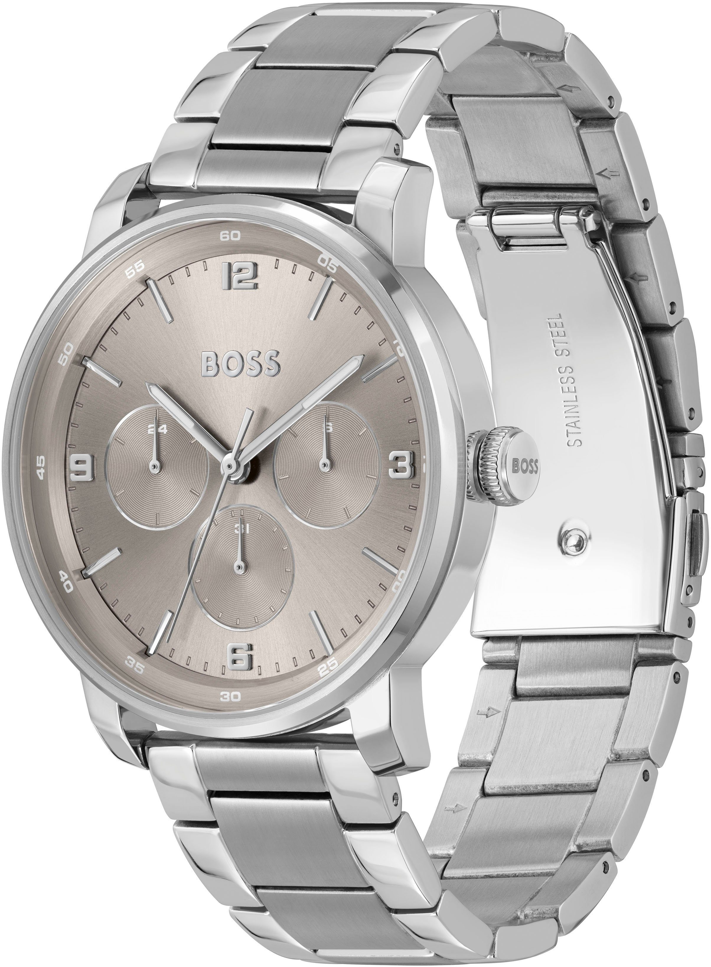 BOSS Multifunktionsuhr CONTENDER 1514127, Quarzuhr, Herrenuhr, günstig online kaufen