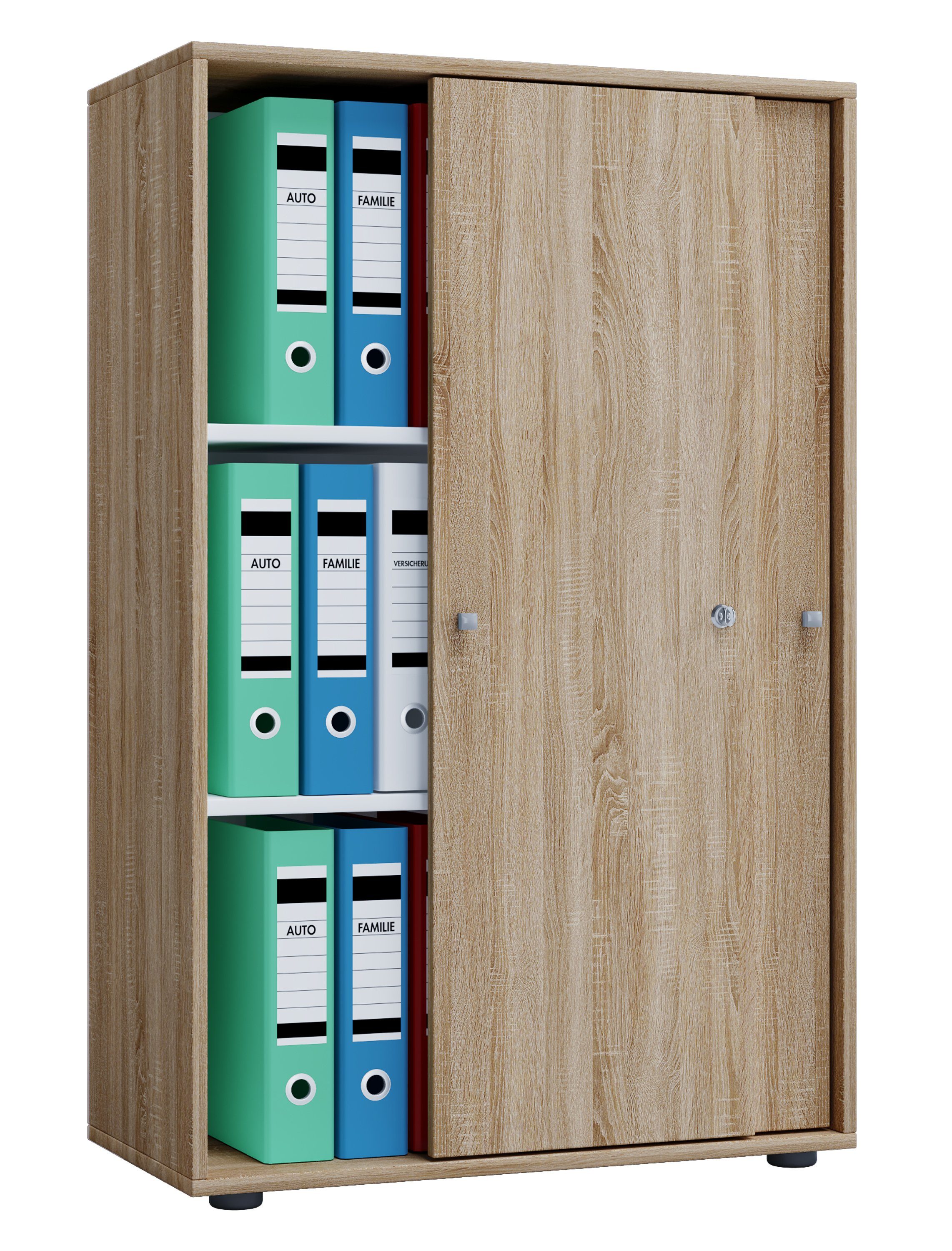 VCM Aktenschrank Lona XL ST 70x111x40cm (1-St) mit 3 Fächern, Büromöbel
