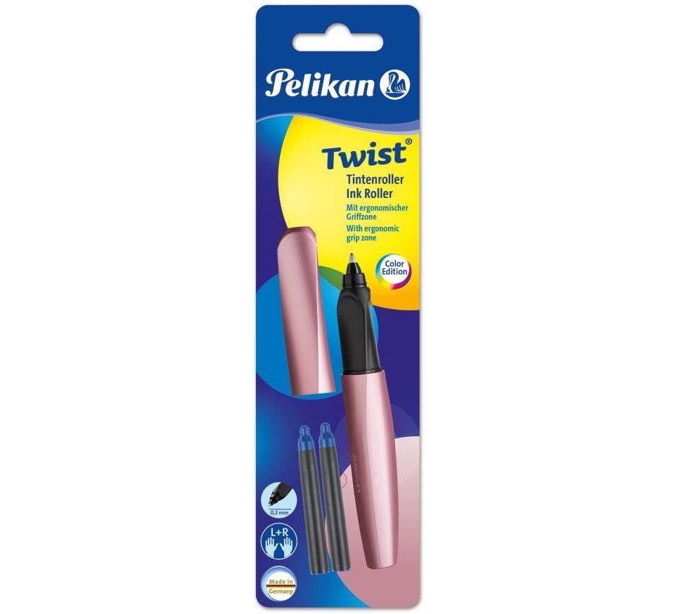 Tintenroller Pelikan Tintenroller Twist, Girly Rose, universell für Rechts- und ...