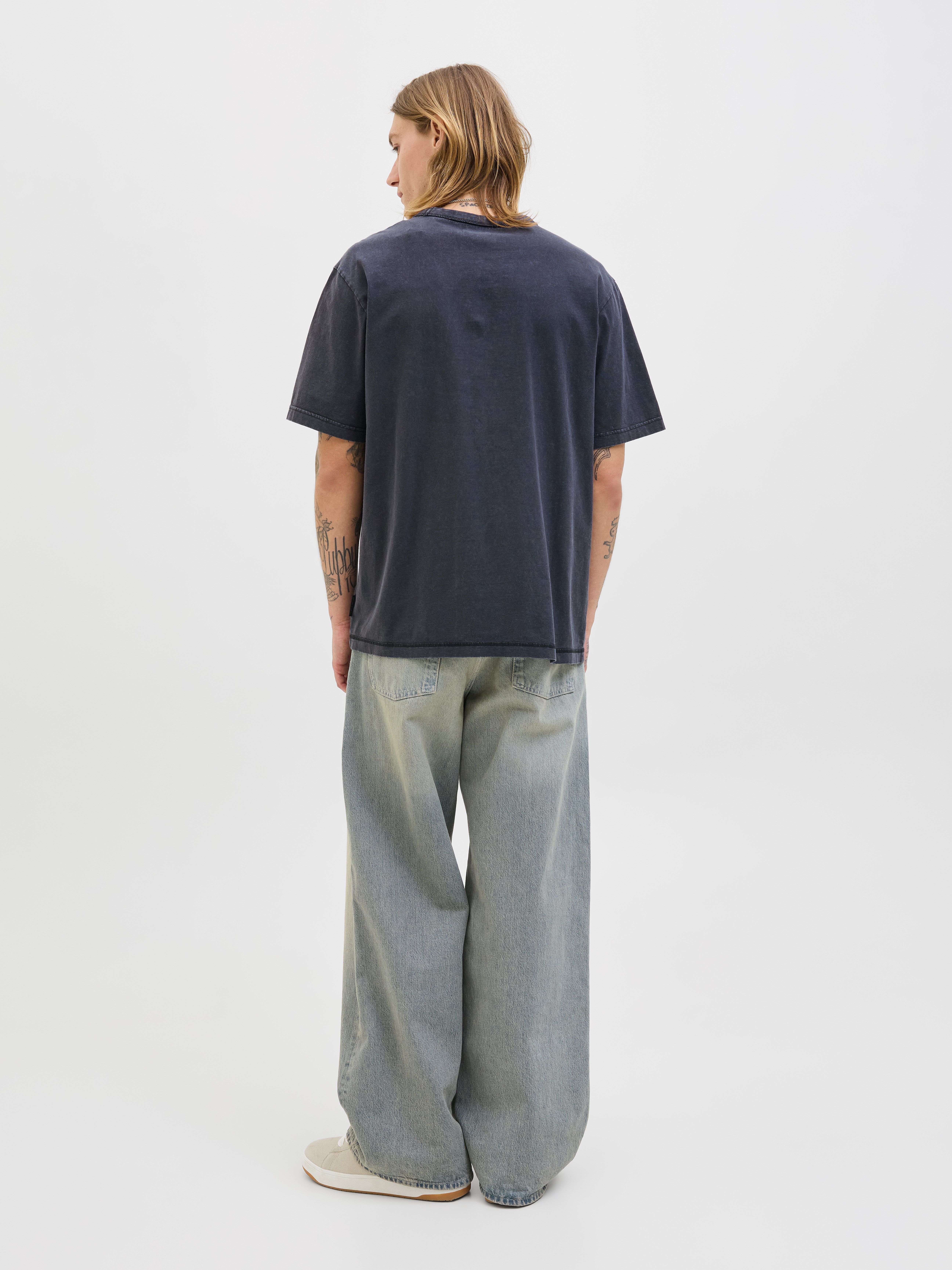 Jack & Jones Rundhalsshirt JJEDOVER PRINT TEE SS CREW NECK