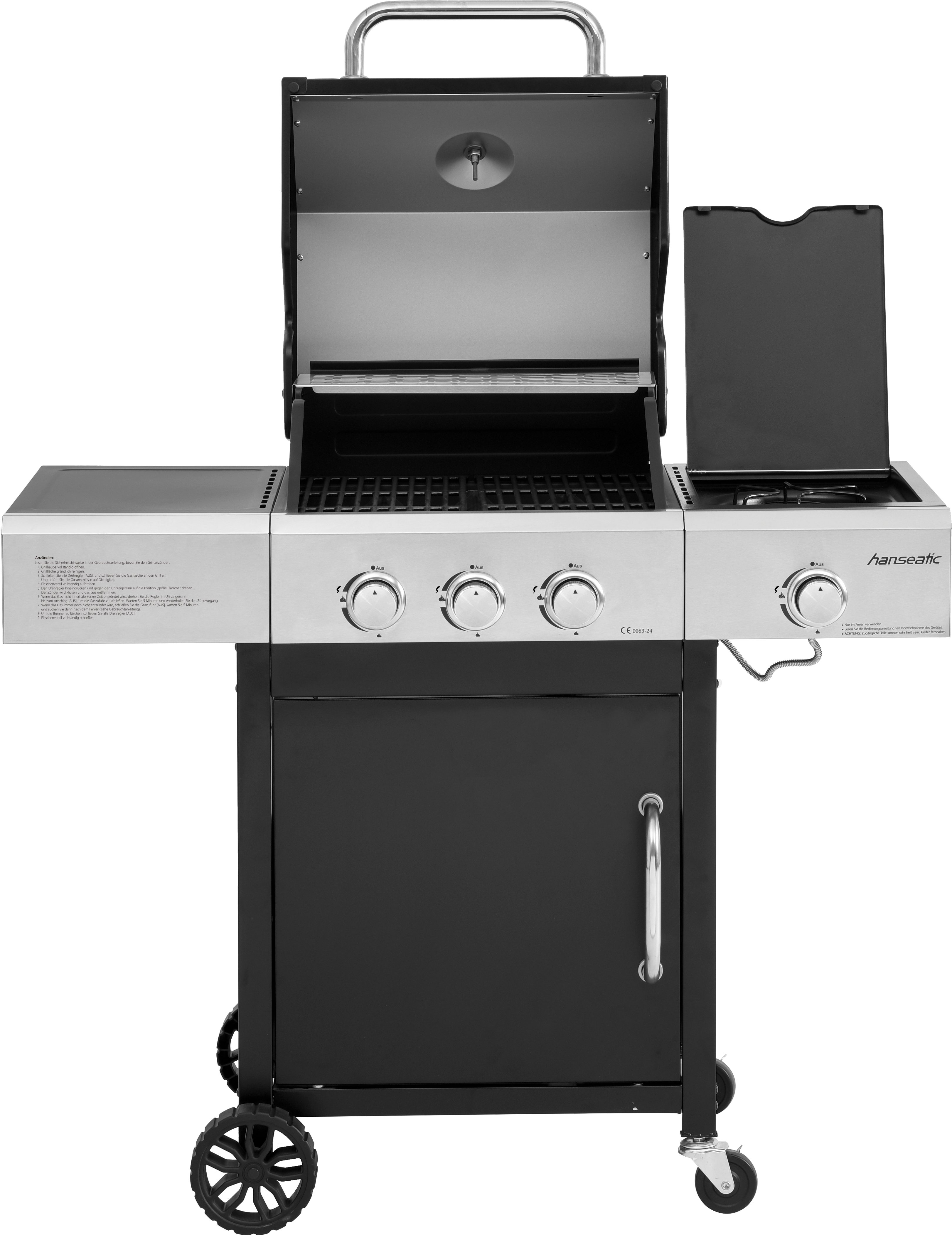Hanseatic Gasgrill Cleveland, BxTxH: 110x59x112 cm, 11,5 kW Gesamtleistung