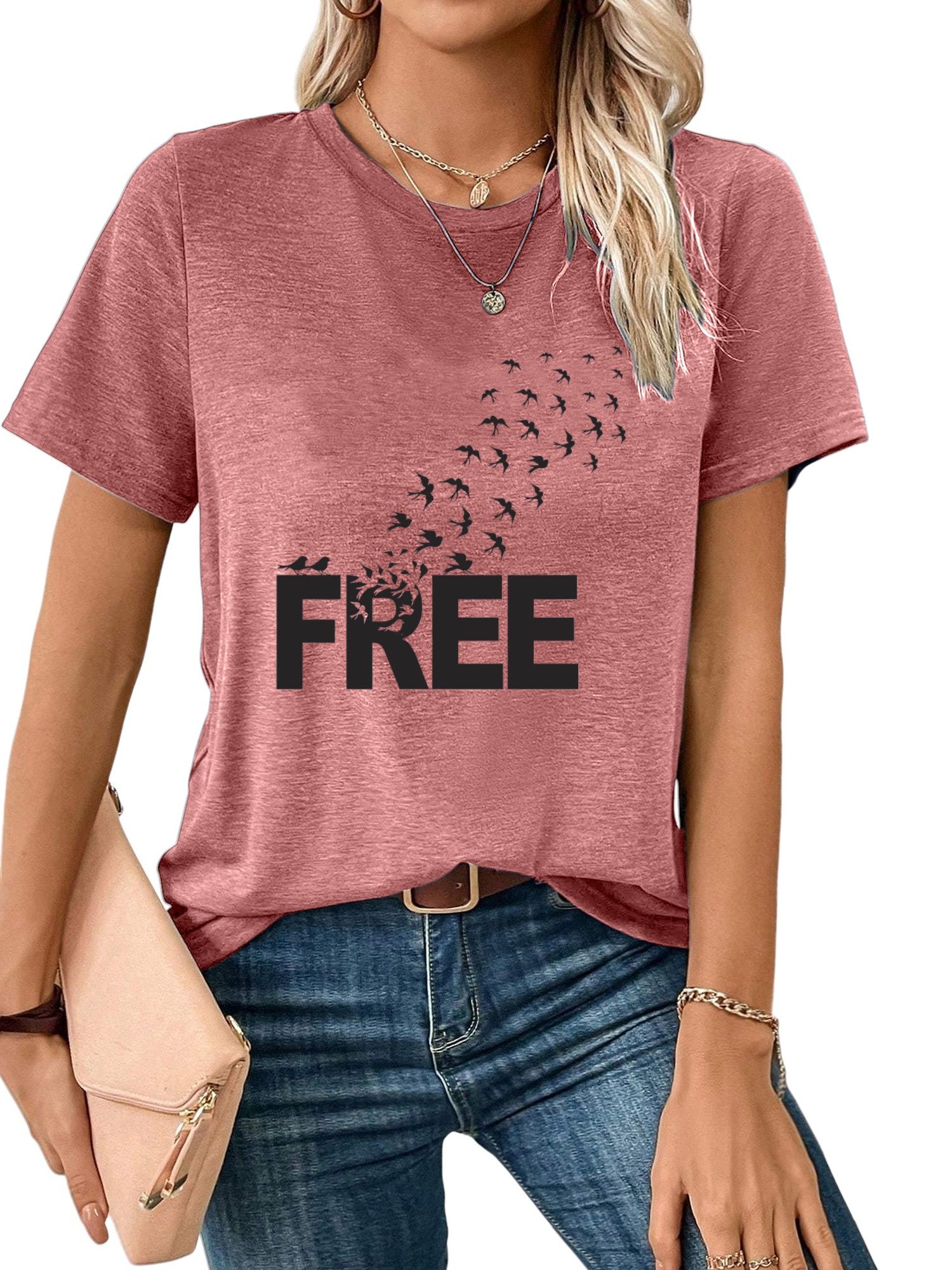 PYL Kurzarmbluse Damen bequemes Sommer Kurzarmbluse günstig online kaufen