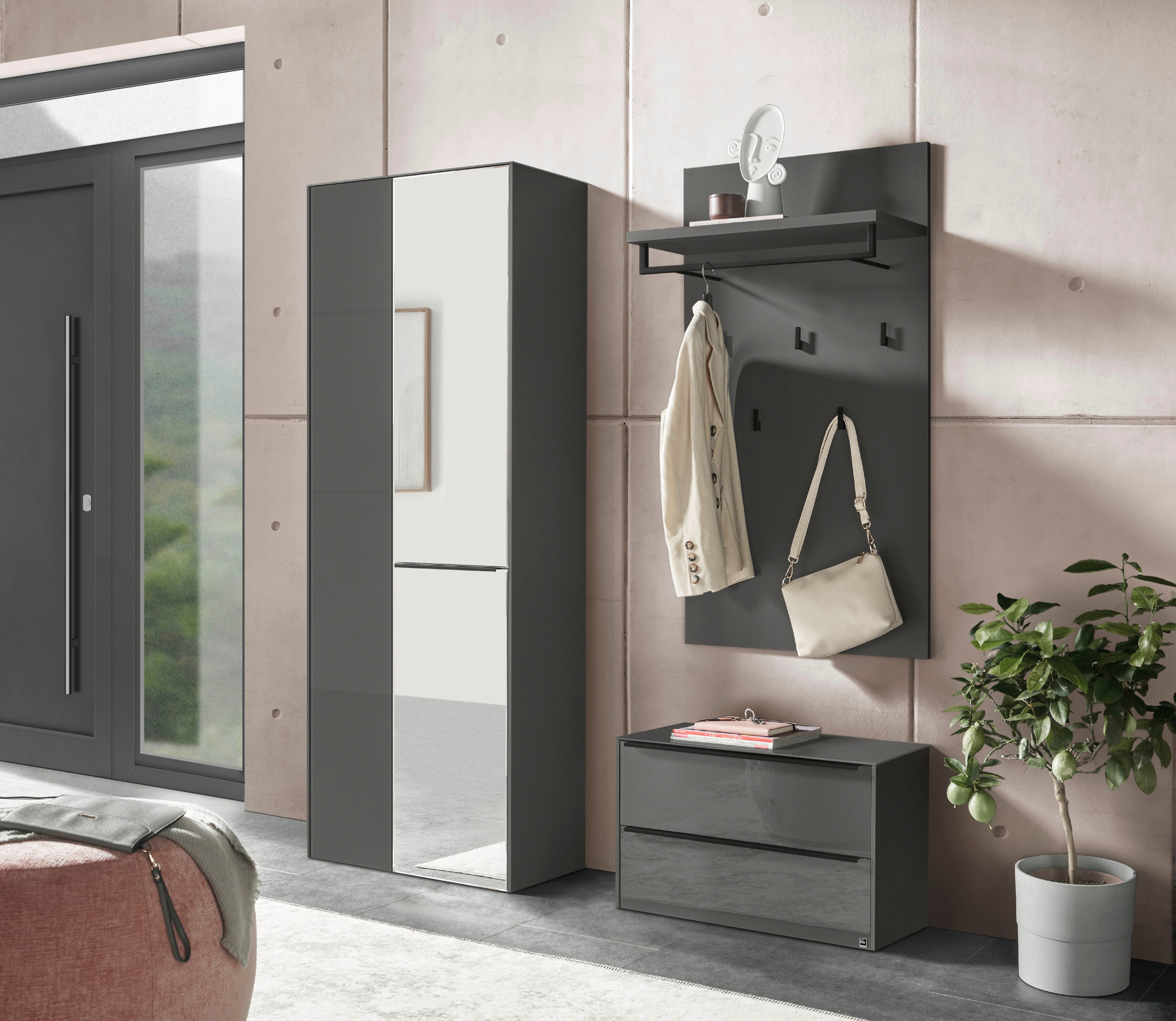 set one by Musterring Garderobenschrank reno-Dielen In zwei Farbvarianten, 72 x 188 x 32 cm, stilvoller Stauraum