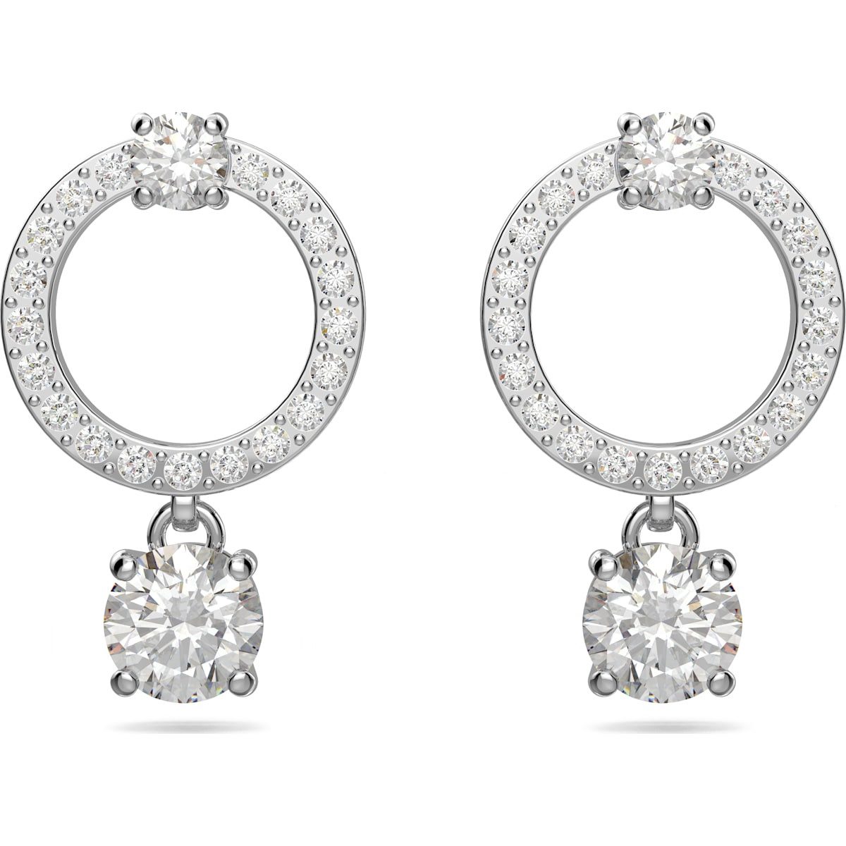 Ohrring-Set Swarovski SS ATTRACT:OHRSTECKER CIR CZWH/CRY/RHS