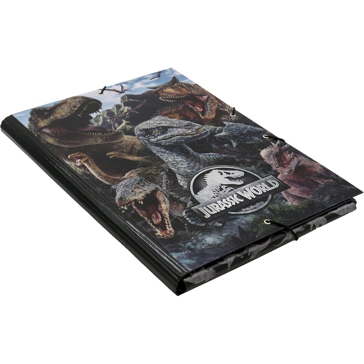 Jurassic World Organisationsmappe Ordner mit Klappen A4 Dokumentenmappe Schulordner