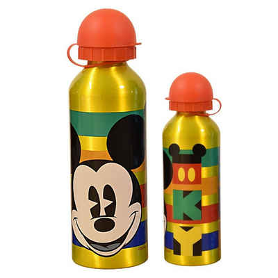 Disney Mickey Mouse Trinkflasche Mickey Maus, Alu-Trinkflasche 500 ml