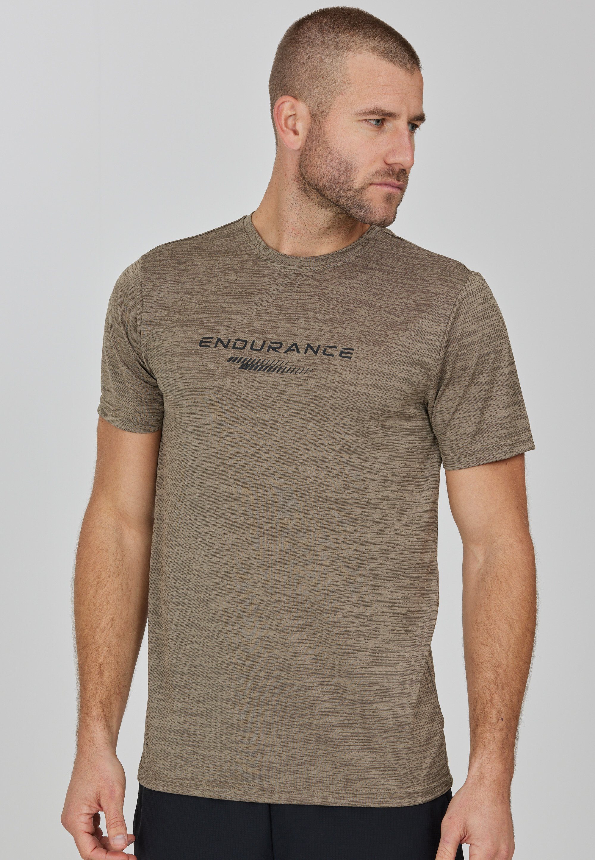 PORTOFINO (1-tlg) braun ENDURANCE praktischer Funktionsshirt Quick mit Dry-Technologie