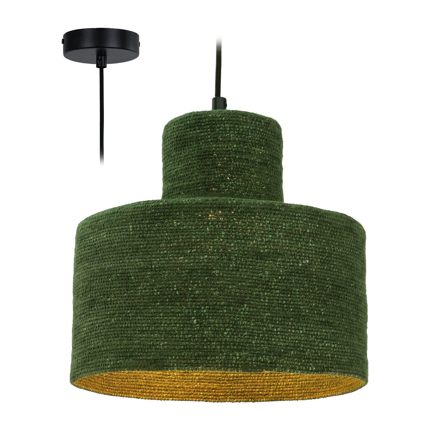 Mirabeau Hängeleuchten Hängelampe Frostrup grün günstig online kaufen