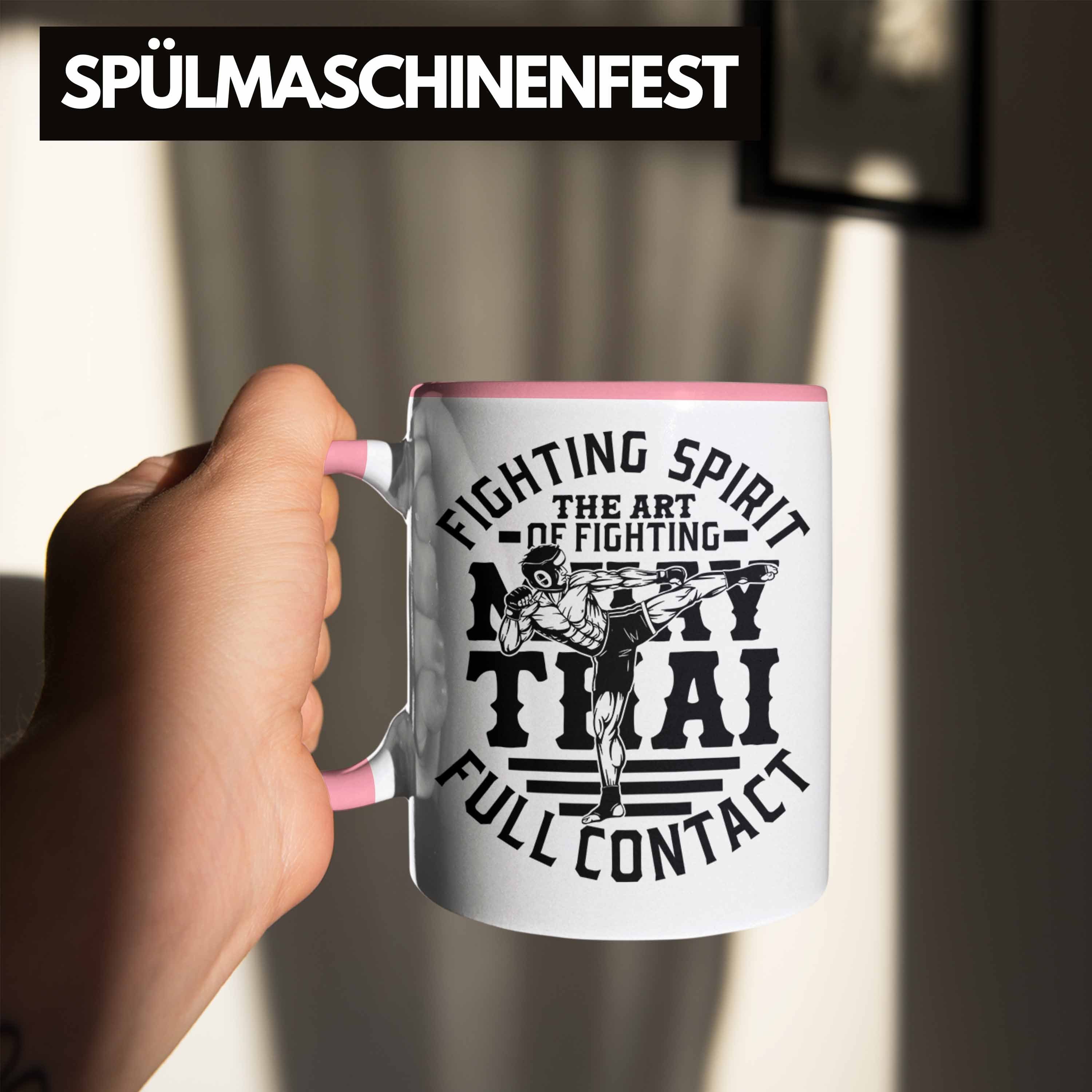 Thai Rosa Muay Thai-Kämpfer Trendation Spiri Muay Tasse Geschenk Geschenkidee Tasse Fighting