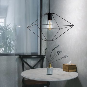 SPOT Light Pendelleuchte, Leuchtmittel nicht inklusive, Hängelampe Pendellampe Wohnzimmerleuchte industriell schwarz H 110 cm