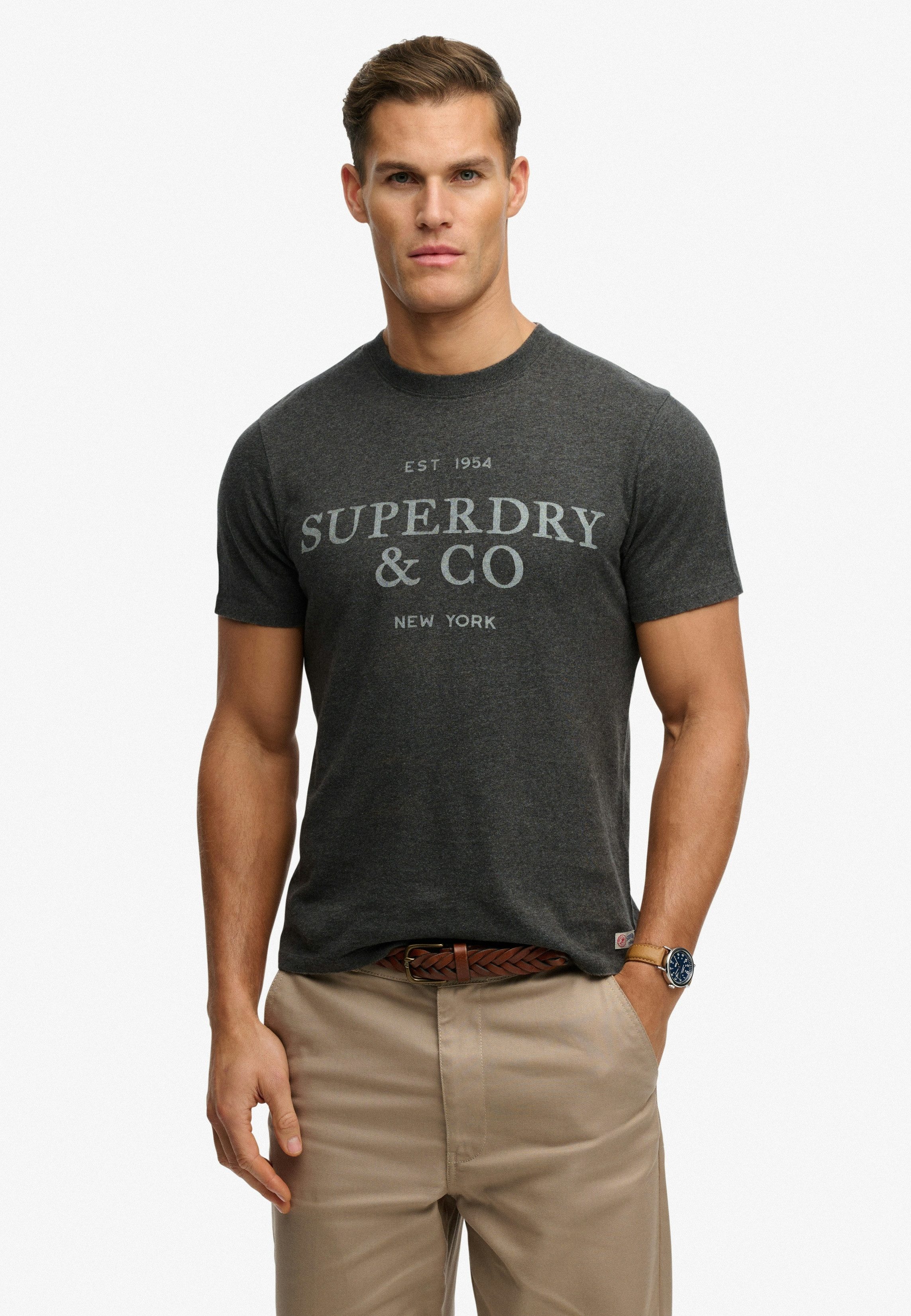 Superdry Rundhalsshirt 1954 Company Relaxed Tee Baumwolle, relaxed fit