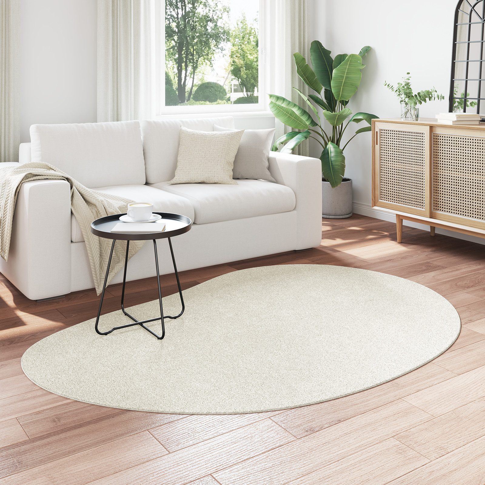 vidaXL Teppich Teppich Creme 140x200 cm günstig online kaufen