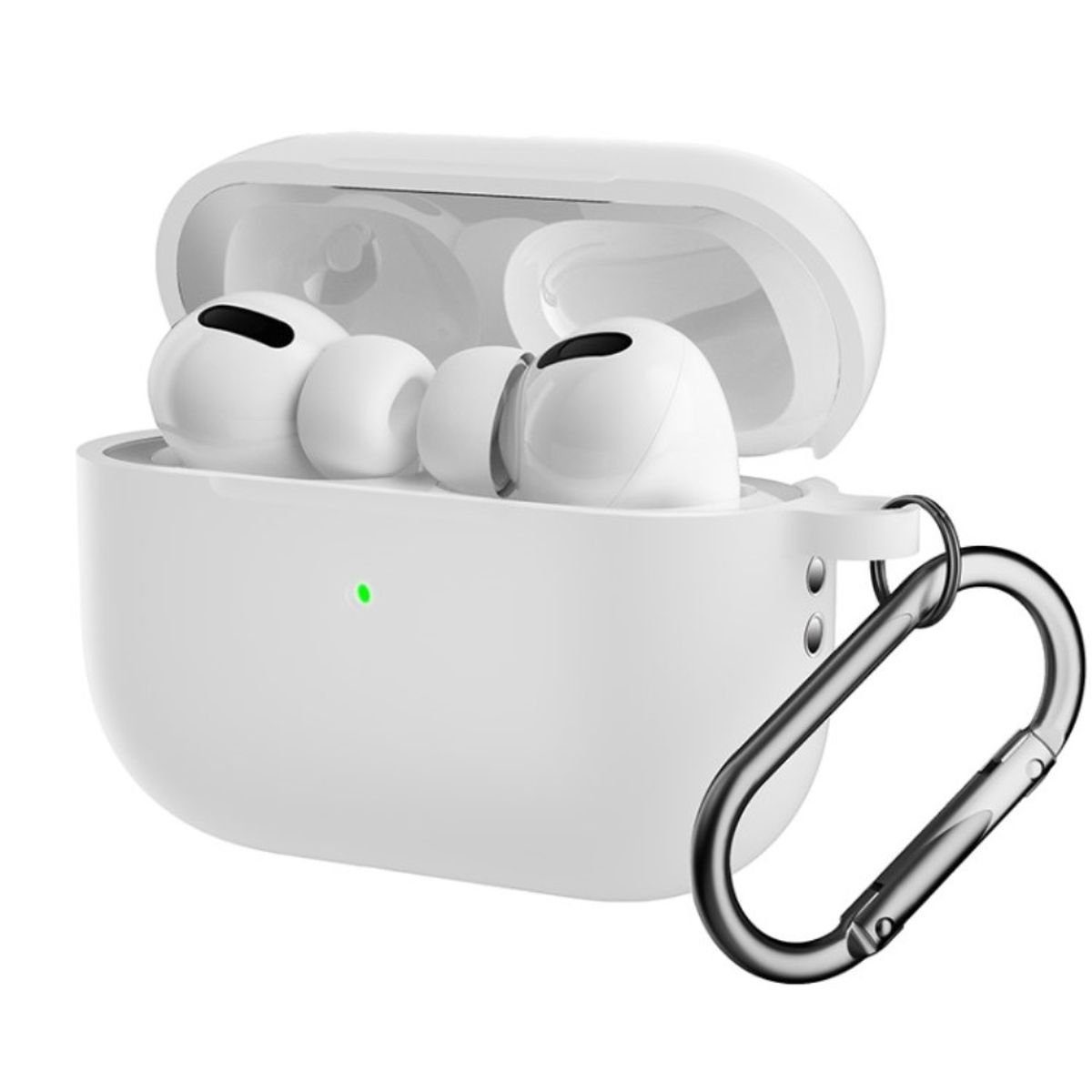 CoverKingz Kopfhörer-Schutzhülle Hülle für Apple AirPods Pro 2 Silikon Case Cover Etui Bumper, Ladecase Tasche stoßfest Silikonhülle Schutztasche Silikoncase