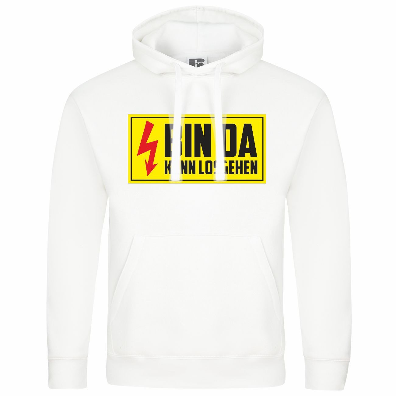 Kapuzenpullover Herren Kapuzenpullover Bin da kann losgehen