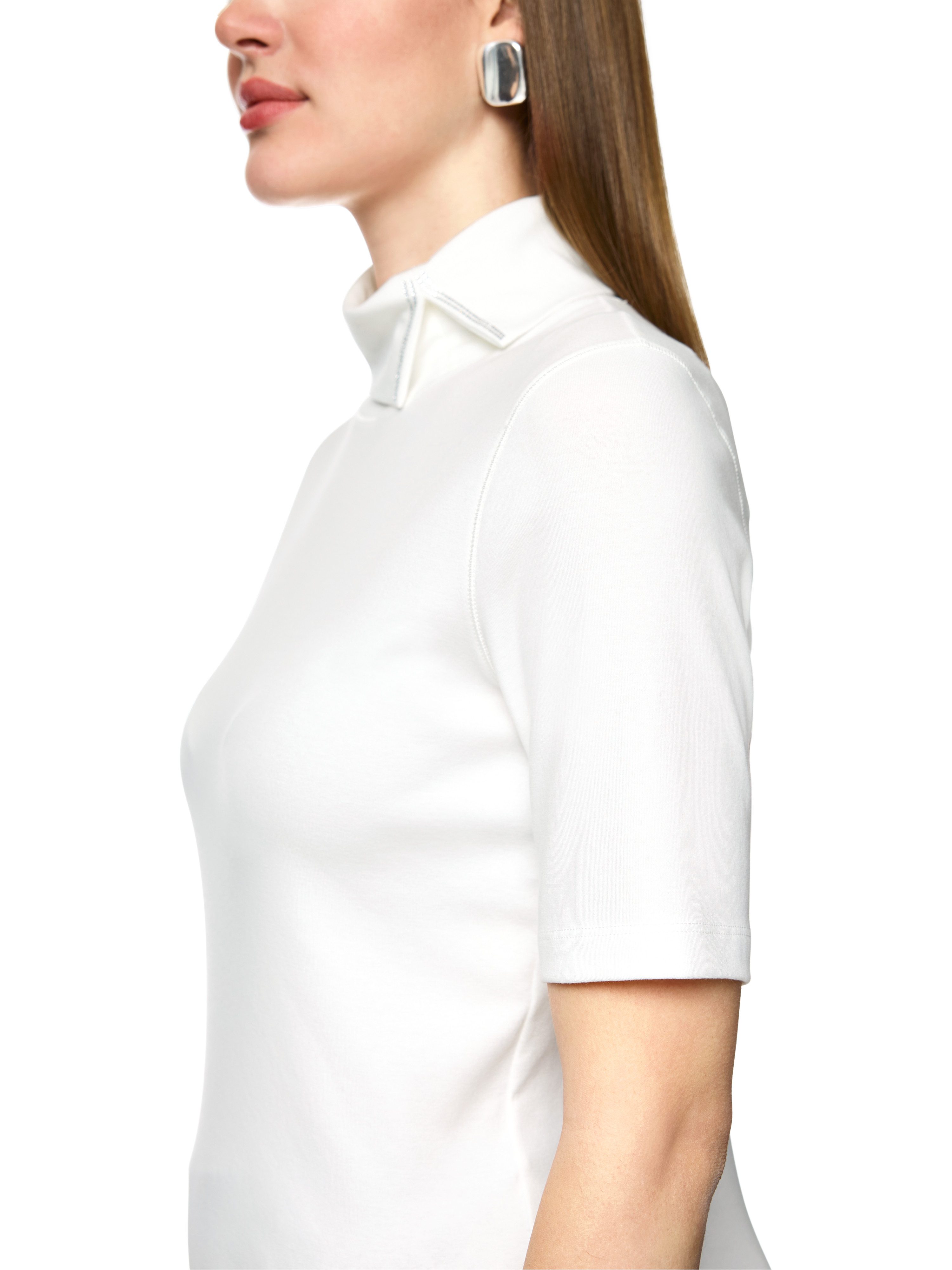 Marc Cain T-Shirt Romantic Tresaures Premium Damenmode mit Rollkragen, figu günstig online kaufen