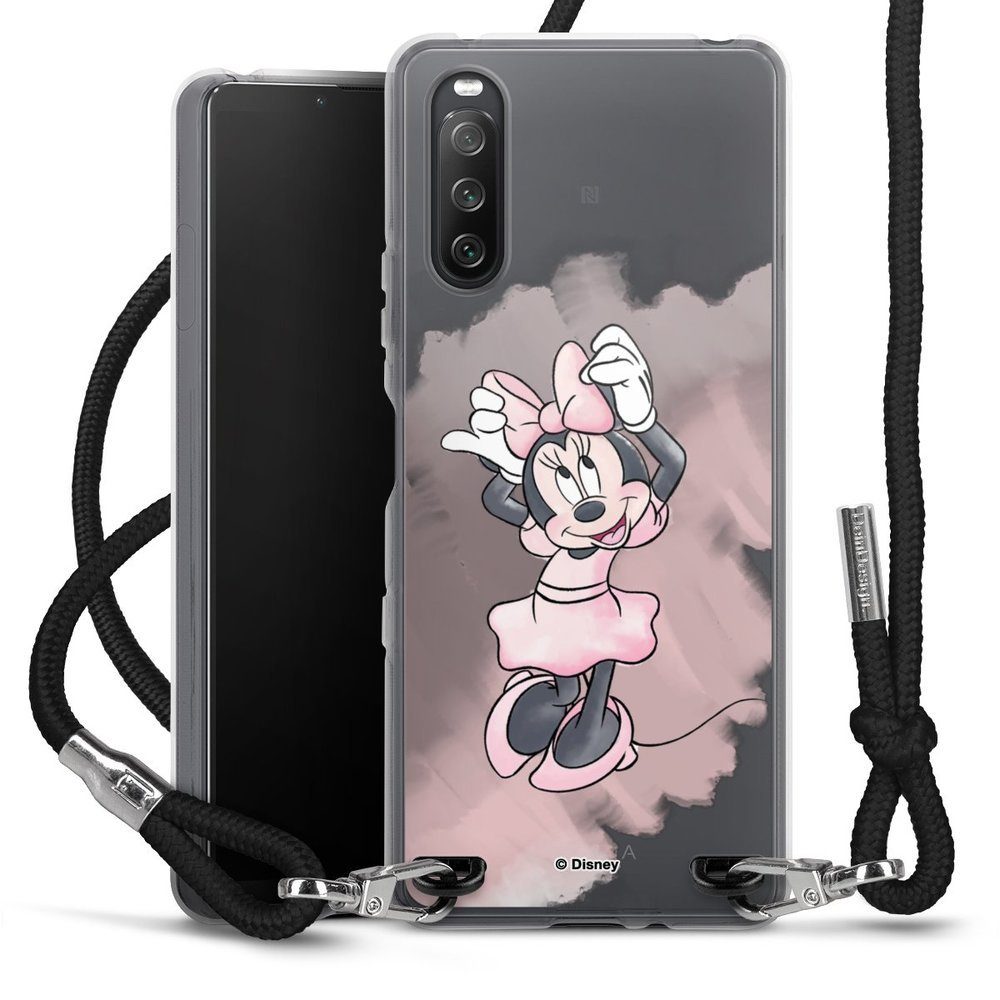 DeinDesign Handyhülle Mickey & Minnie Mouse Disney Motiv ohne Hintergrund, Sony Xperia 10 III Handykette Hülle mit Band Case zum Umhängen