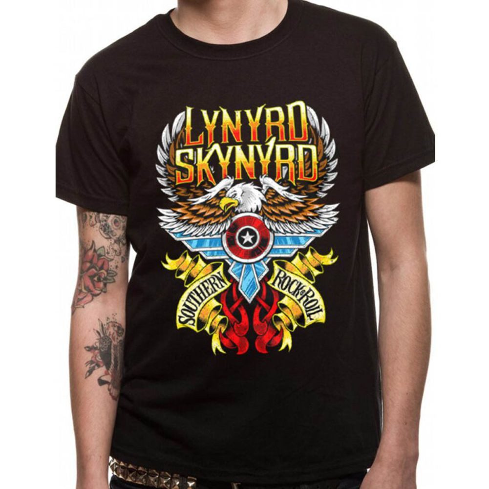 coole-fun-t-shirts Print-Shirt Lynyrd Skynyrd Band T-Shirt Southern Rock Schwarz S M L XL