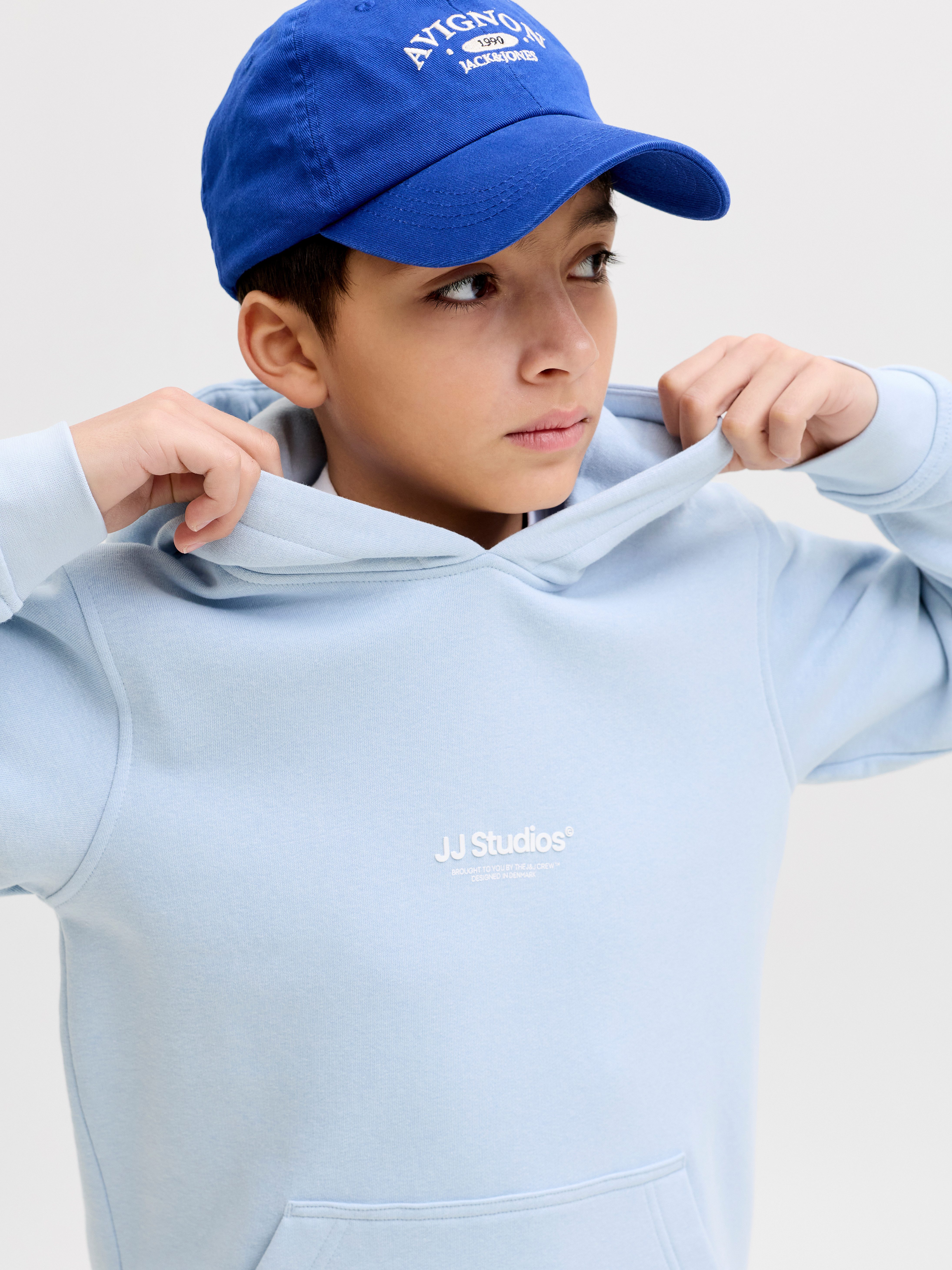 Jack & Jones Junior Kapuzensweatshirt JJESOHO SWEAT HOOD NOOS JNR Baumwollmischung, relaxed fit – Bild 3 von 5