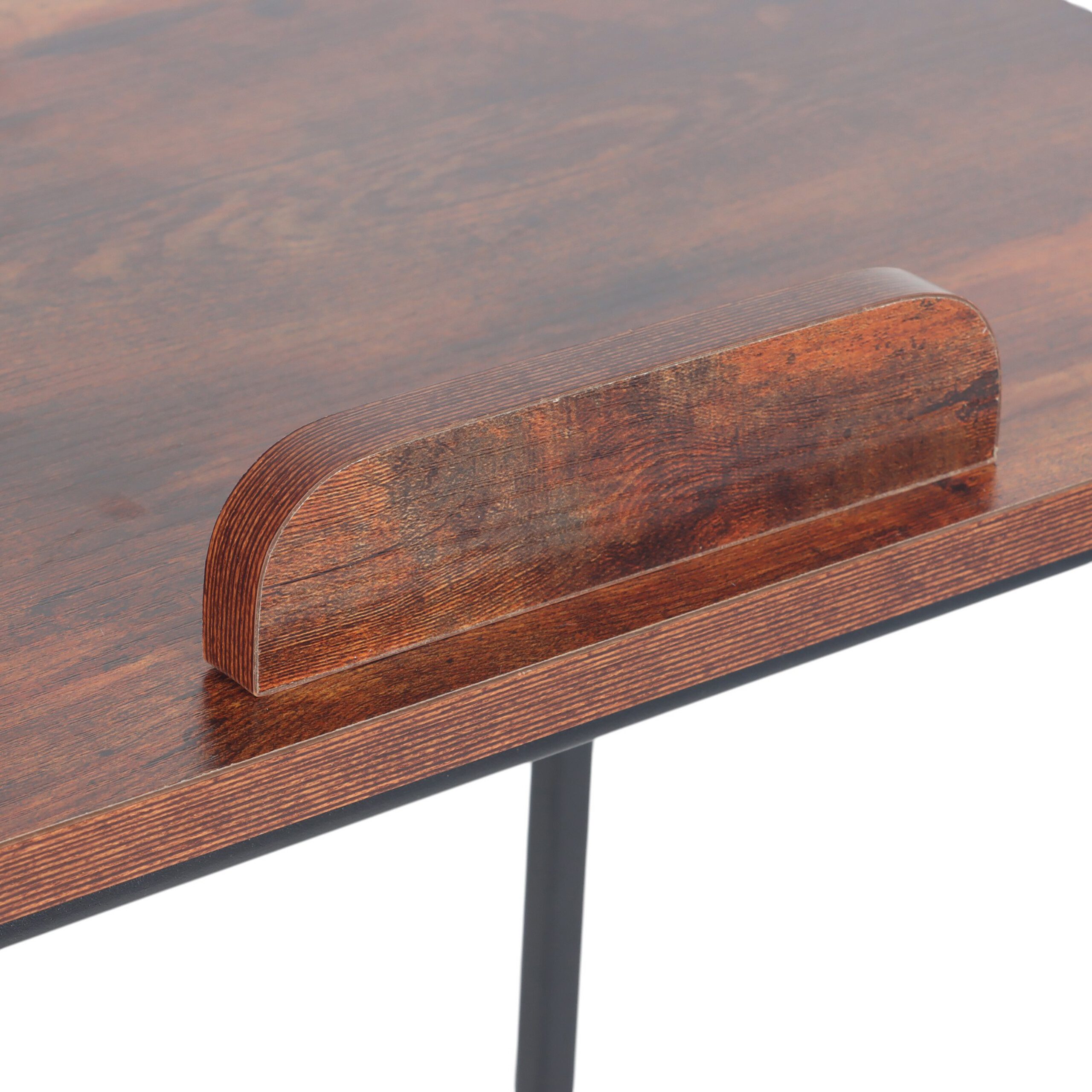 relaxdays Beistelltisch für Laptop, Industrial-Schwarz