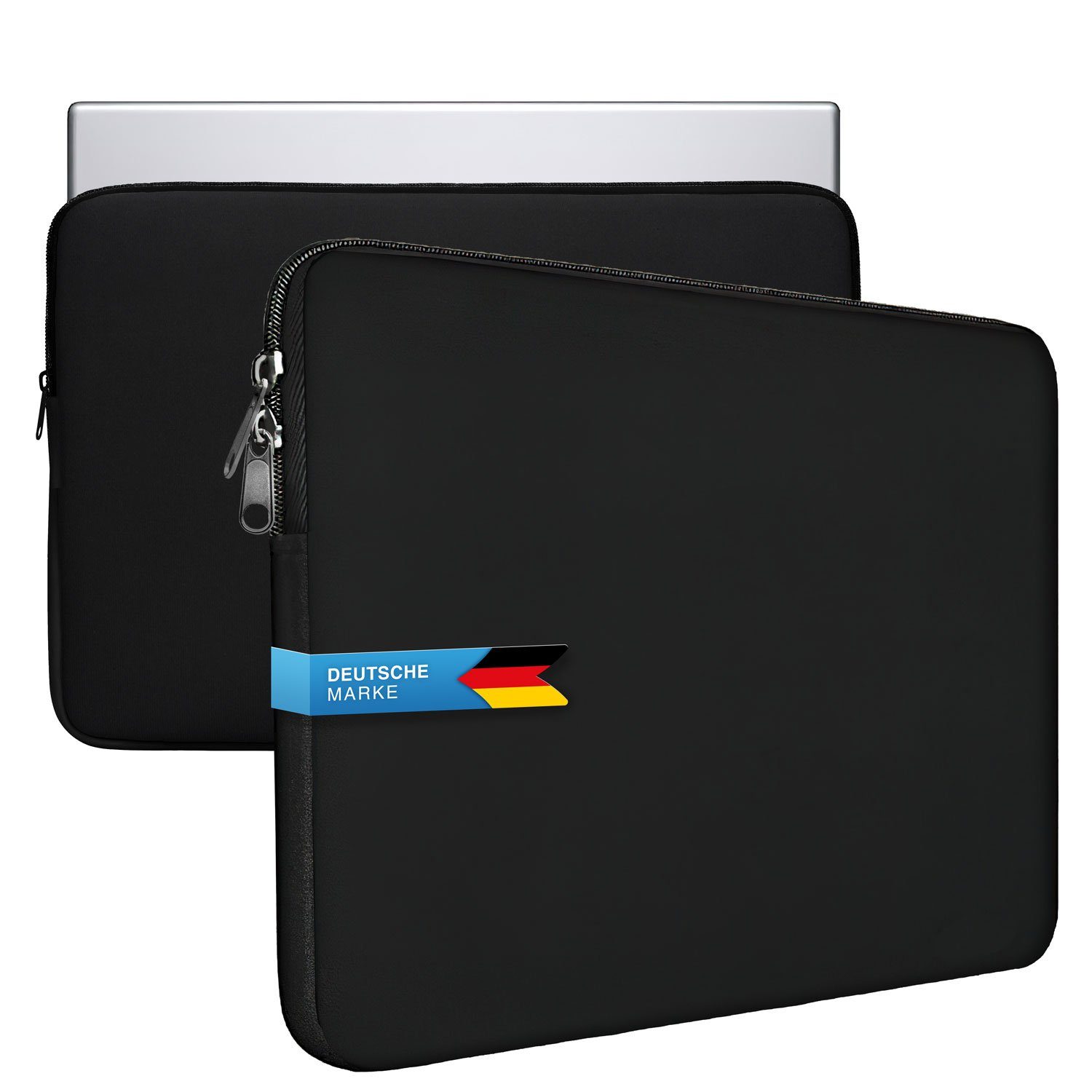 Goods+Gadgets Laptop-Hülle Neopren Notebook Schutzhülle 39,1 cm (15,4 Zoll), Laptop-Tasche