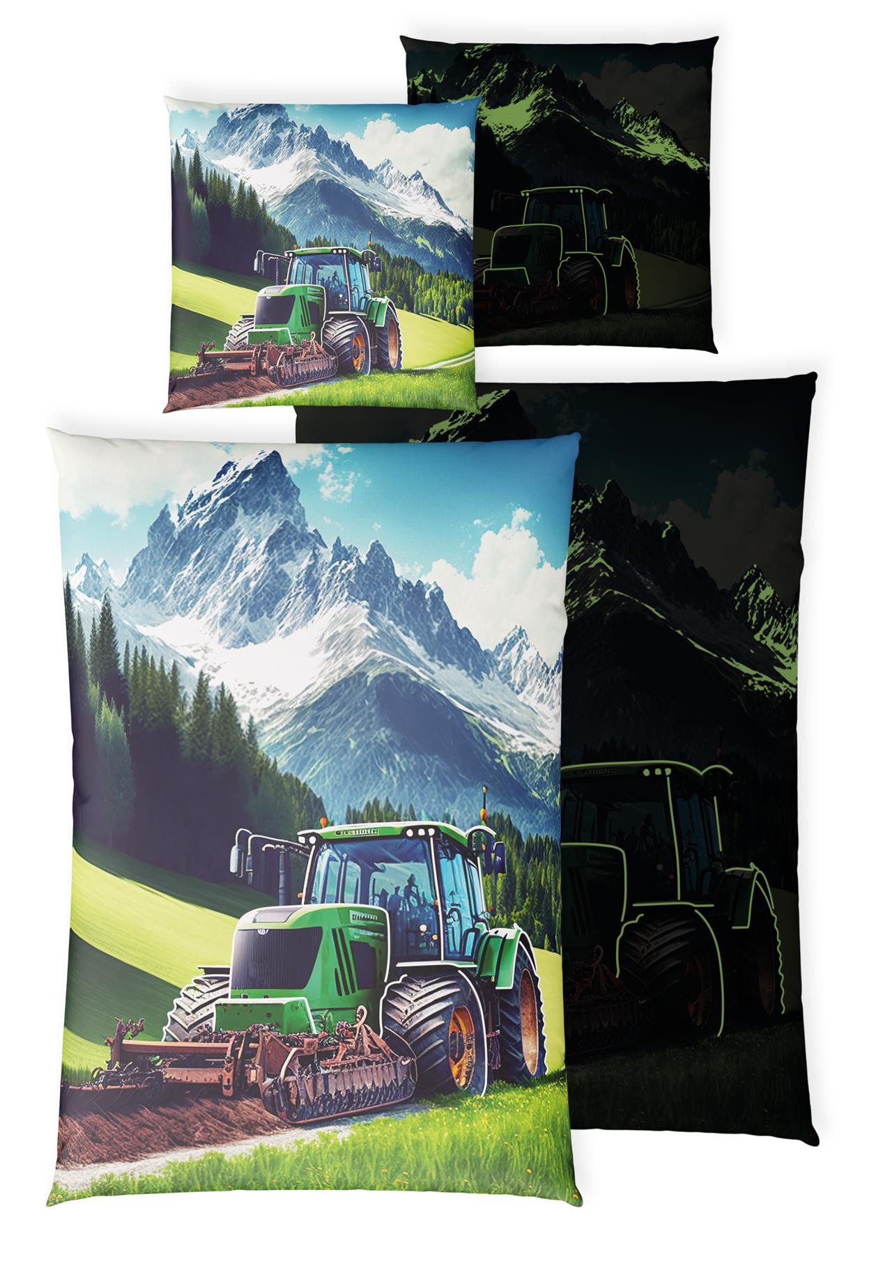 Carpe Sonno Kinderbettwäsche 135x200 Leuchtende Bettwäsche günstig online kaufen