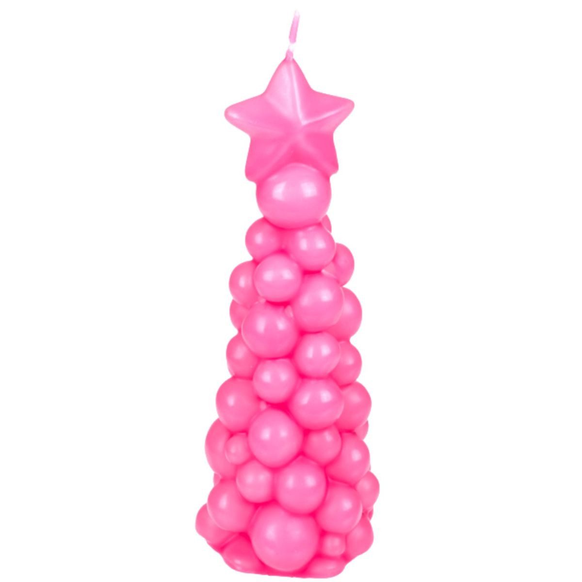 Out of the Blue Formkerze Bubble X-Mas Tree 6 x 17,5 cm Weihnachtskerze als Weihnachtsbaum Tanne, duftfrei