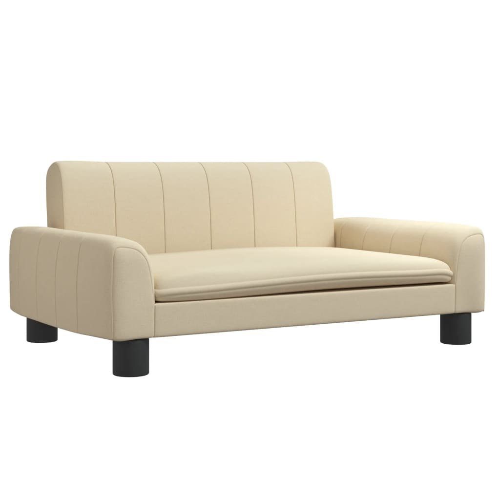 vidaXL Kindersofa Kindersofa Creme 70x45x30 cm Stoff Kindercouch Kindermöbel Kinderzimme