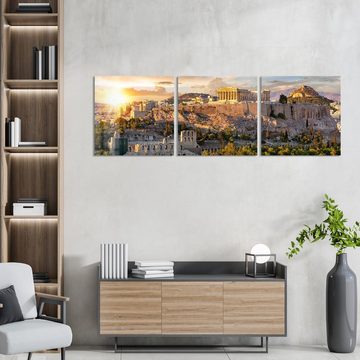 DEQORI Glasbild 'Athener Akropolis', 'Athener Akropolis', Glas Wandbild Bild schwebend modern