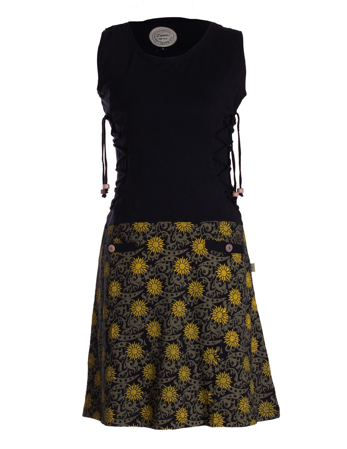 Vishes Minikleid Damen Sommerkleid armlos-es Blumen-Kleid günstig online kaufen