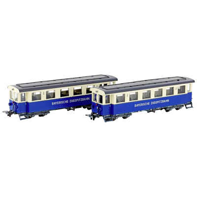 Hobbytrain Elektrolokomotive Hobbytrain H43107 H0 2er-Set Zugspitzbahn Personenwagen