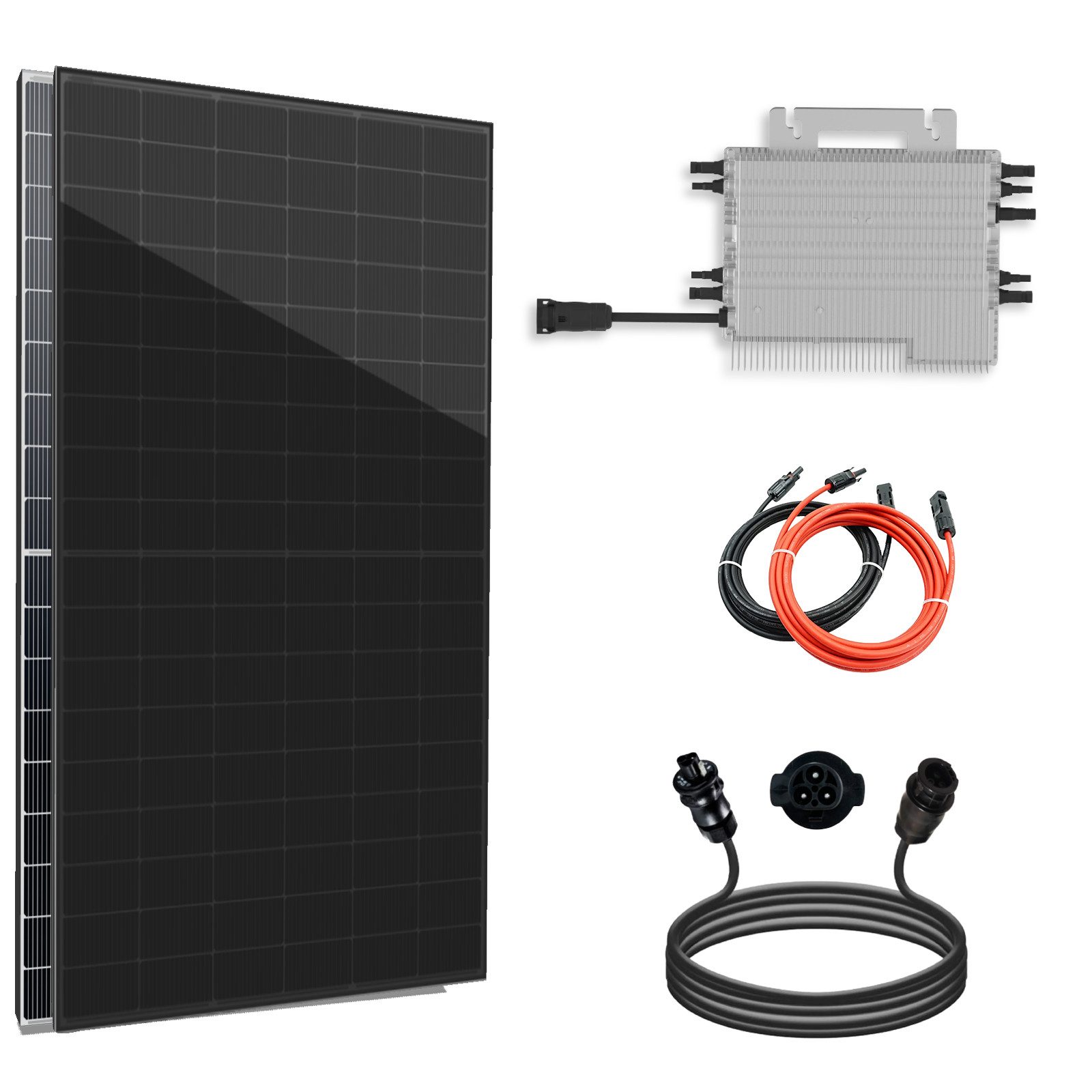 SOLARHOOK etm Solaranlage Balkonkraftwerk Set 1720W Bifazial, (PV Anlage mit Relais), Deye