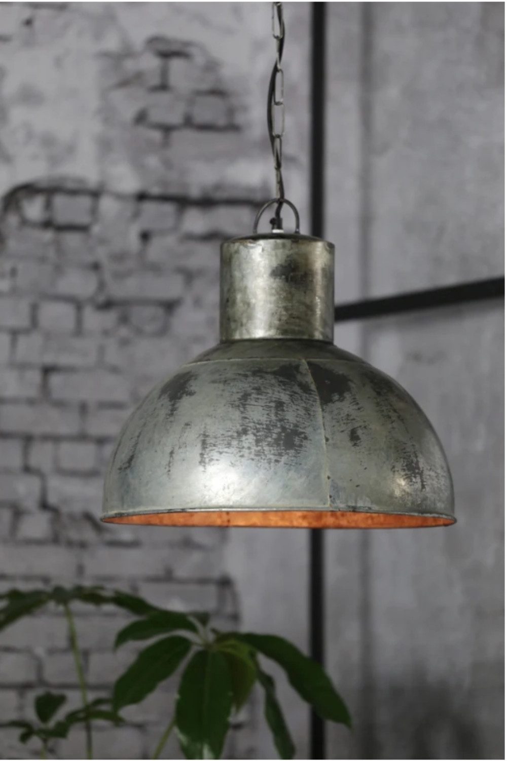 Dirk Davids Leuchten GmbH Hängeleuchten Hängeleuchte Ø43x43 cm vintage Silber 3072823, ohne Leuchtmittel