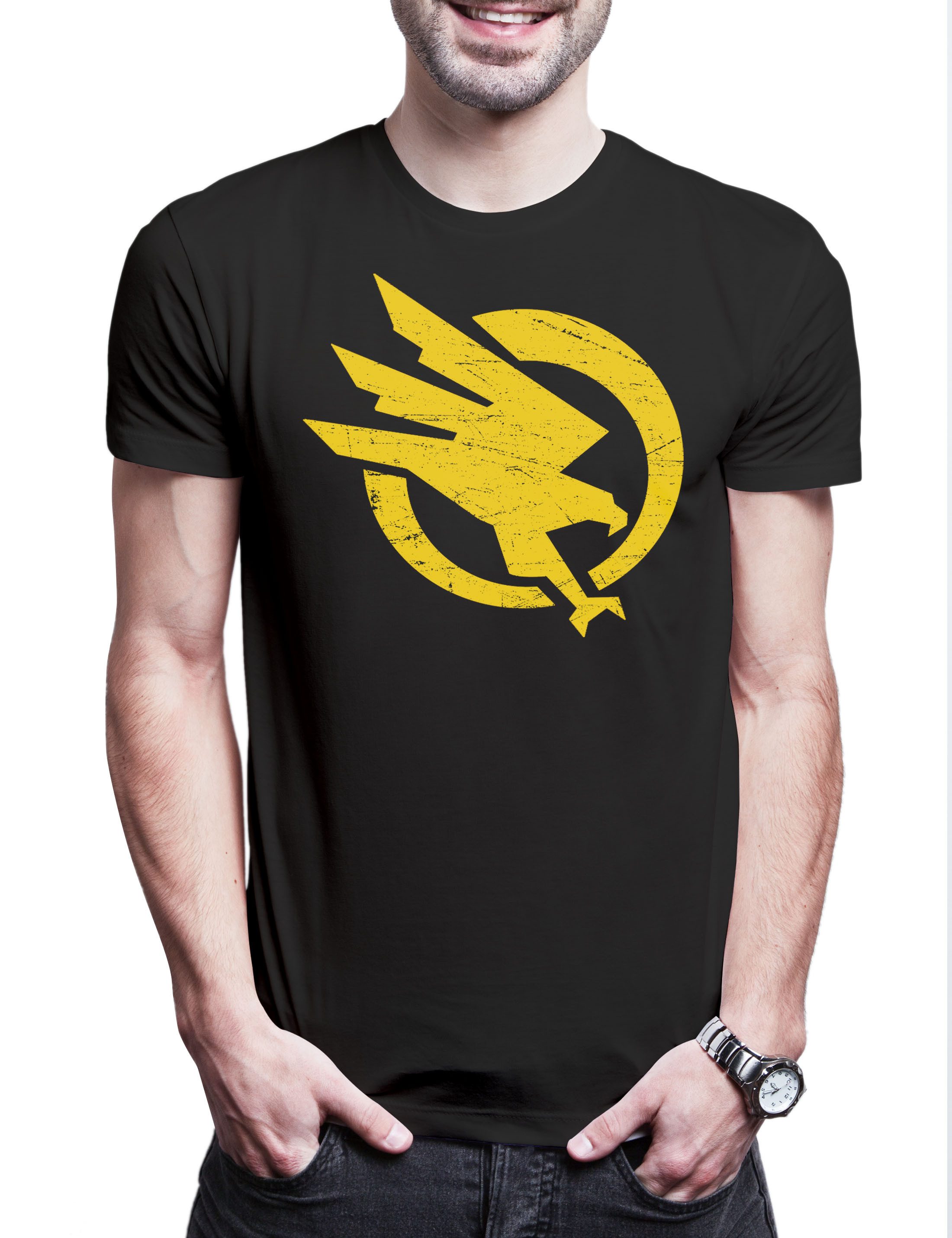 Print-Shirt Global Defense Initiative II Herren T-Shirt Command Logo Symbol Sign
