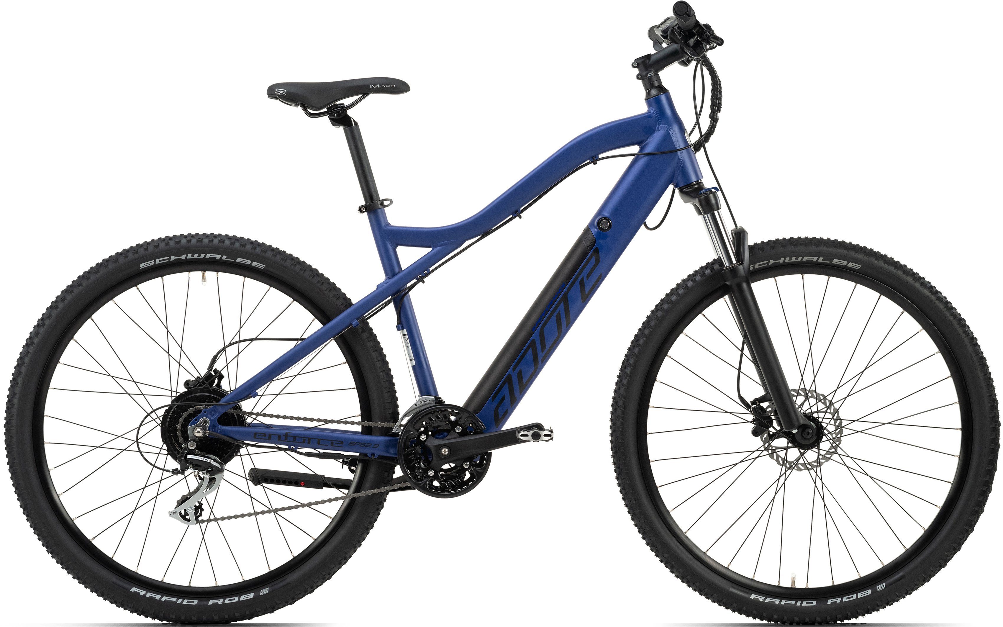 Adore E-Bike Enforce, 24 Gang Shimano Acera Schaltwerk, Kettenschaltung, Heckmotor, 504 Wh Akku