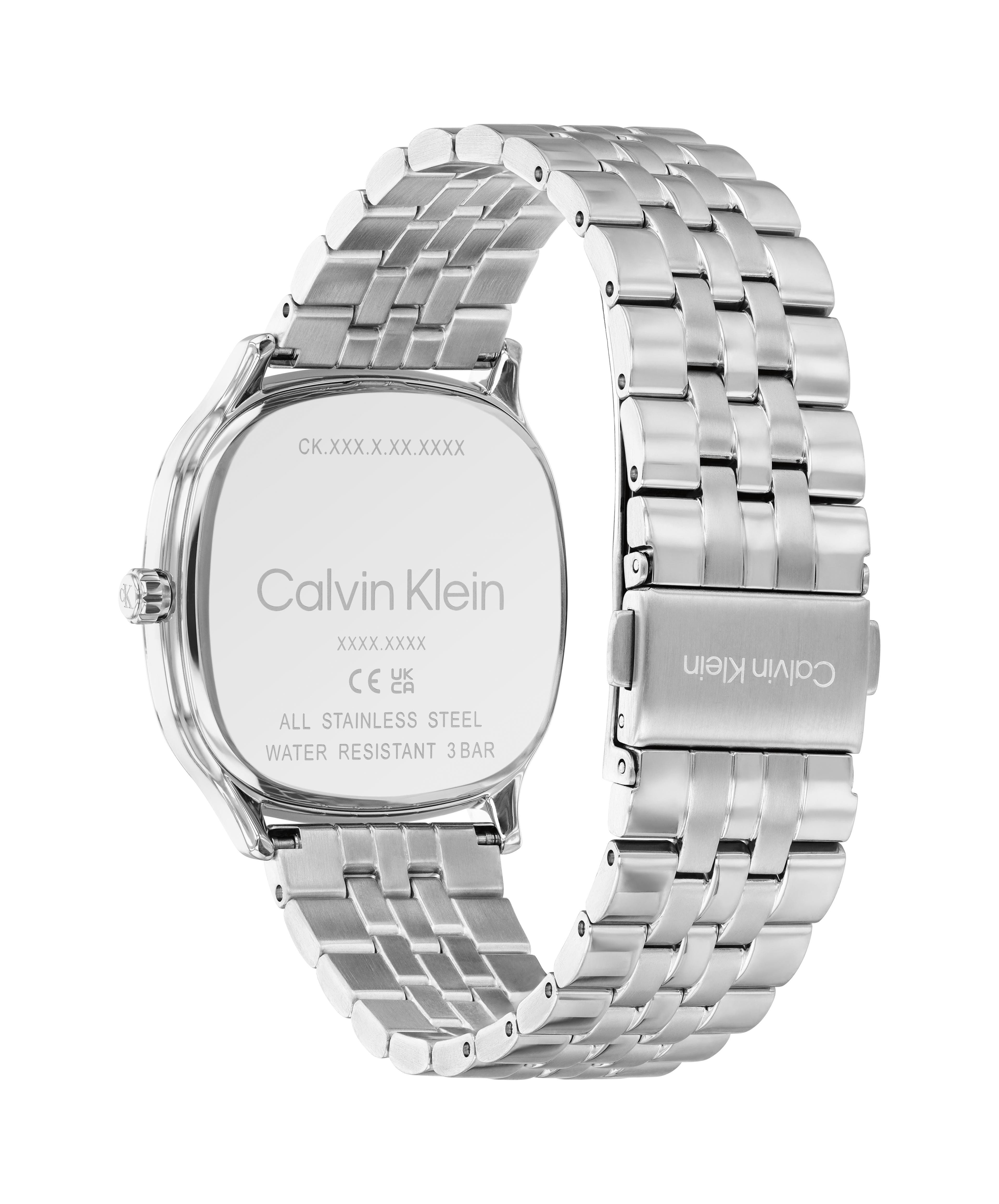 Calvin Klein Quarzuhr CK SHAPE 25200581, Armbanduhr, Damenuhr, Herrenuhr, Edelstahlarmband, analog