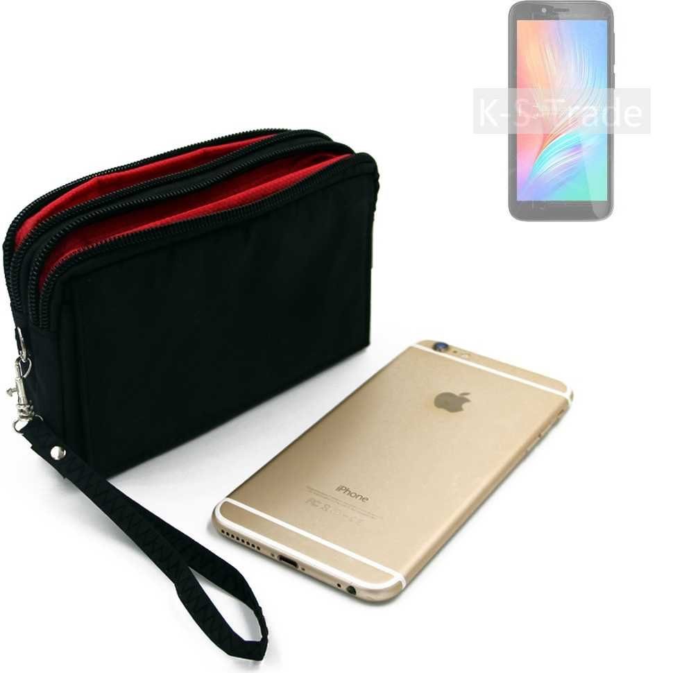 K-S-Trade Handyhülle für Elephone U5, Schutz Hülle Handy Hülle Gürteltasche  Travelbag Handytasche mit
